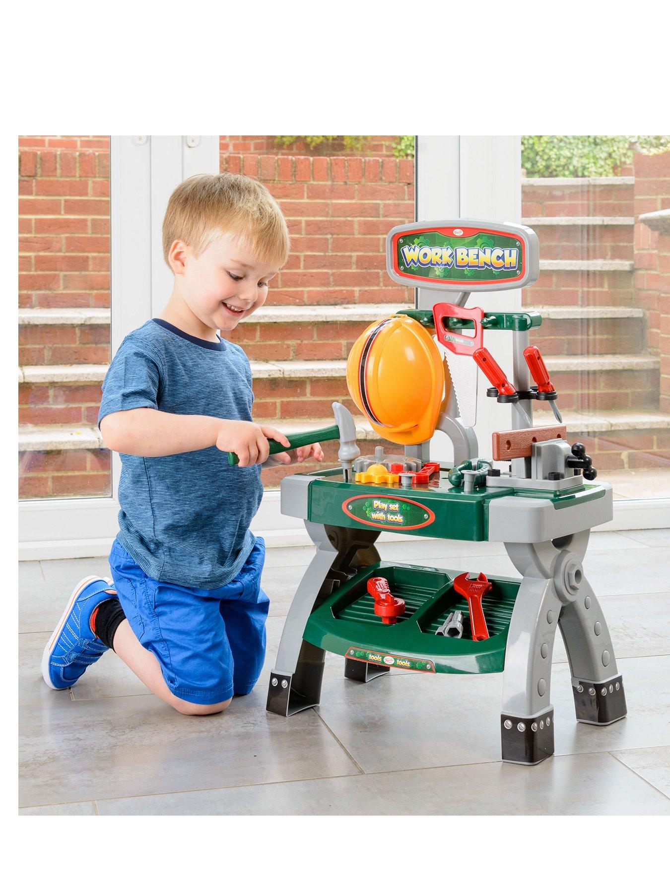 Kids Workbench, 40-Piece Educational Role Play Tool Set & Construction Kit