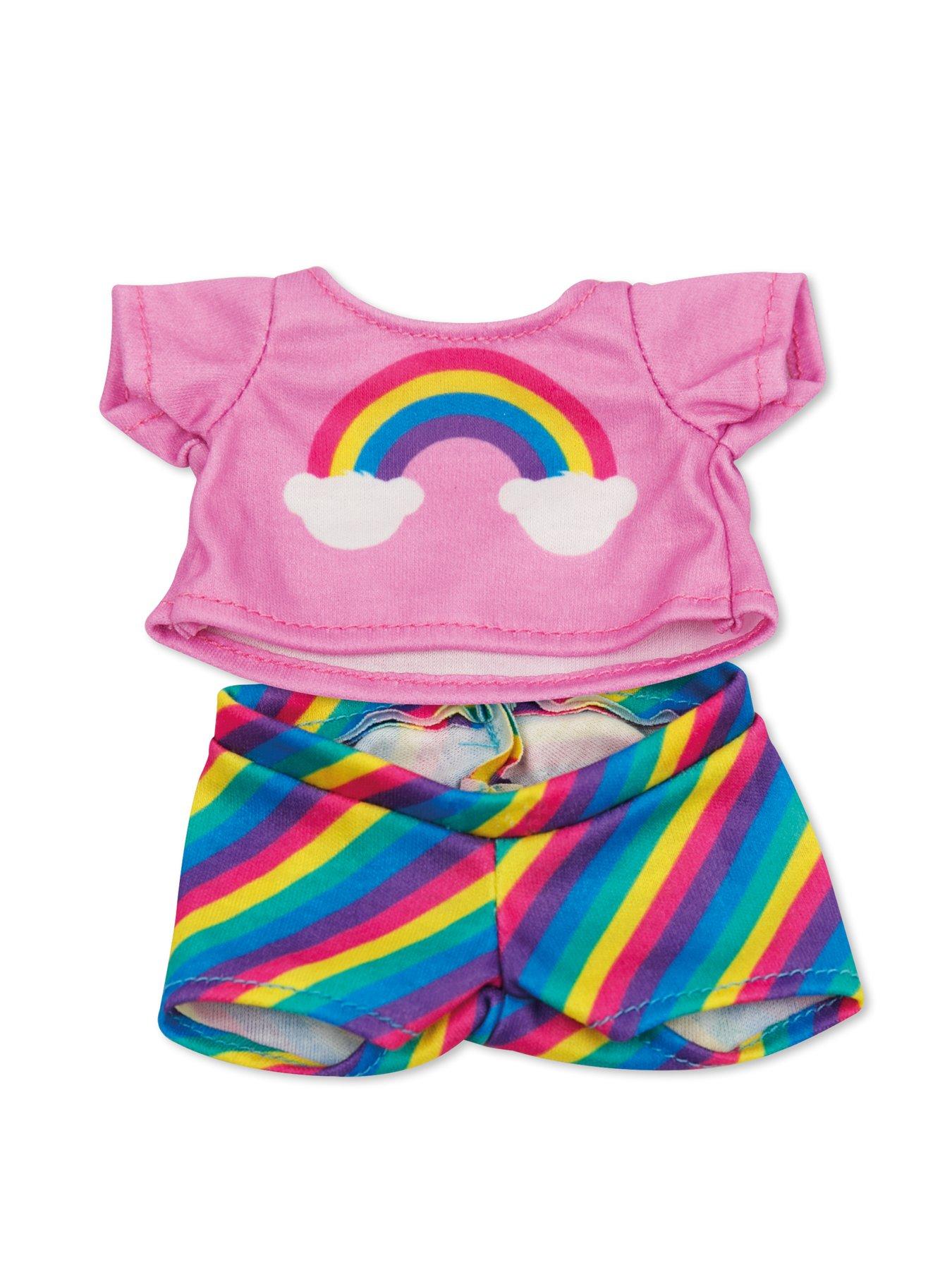  image of casdon-toy-build-a-bear-workshop-furtastic-bear-and-outfit-pack-rainbow