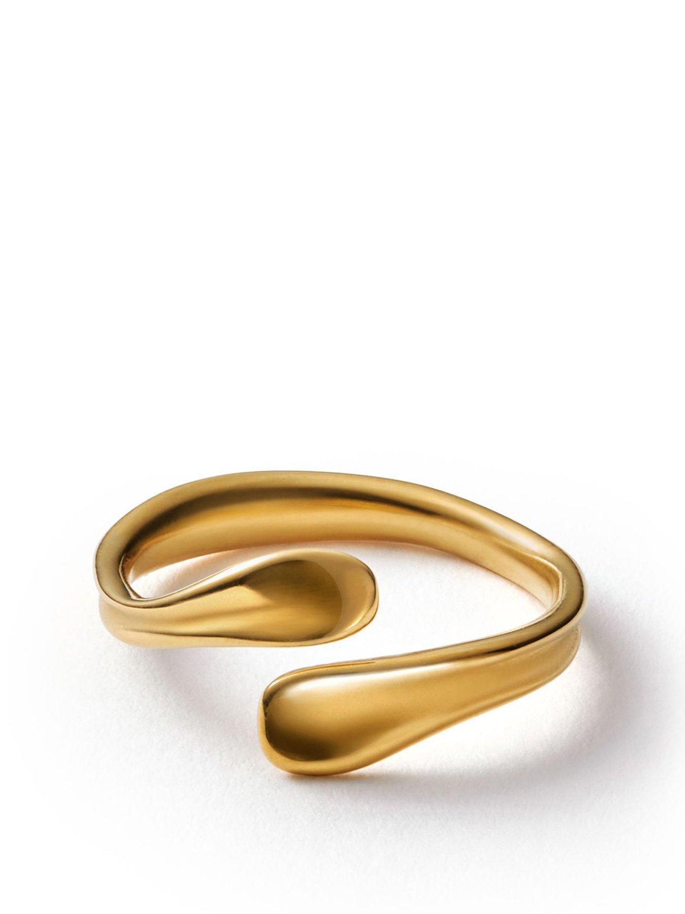 Image 1 of 5 of Katie Loxton MOLTEN LUXE WRAP RING , Gold Coated , Adjustable