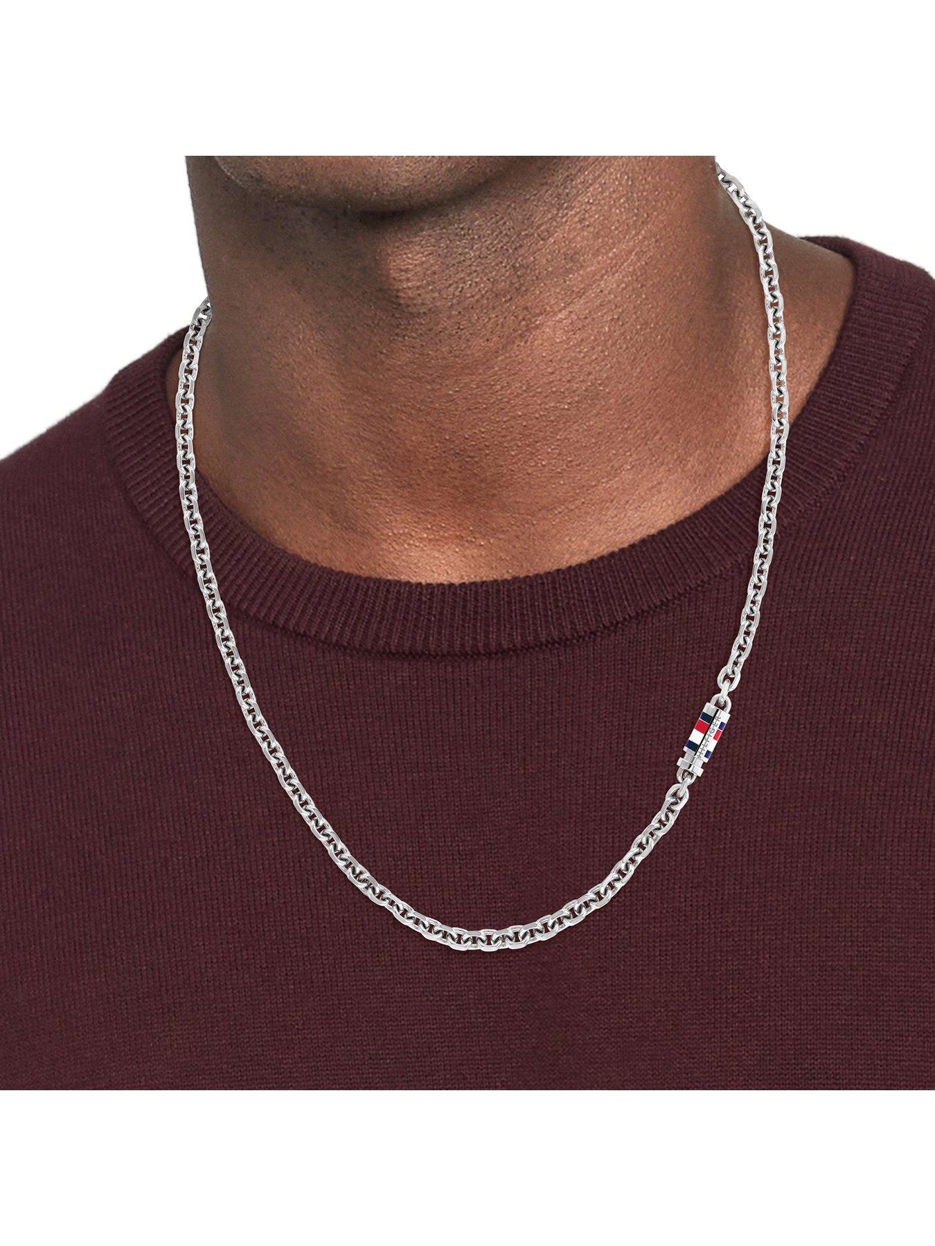 Image 3 of 4 of Tommy Hilfiger Men's Stainless Steel Chain Necklace - Silver