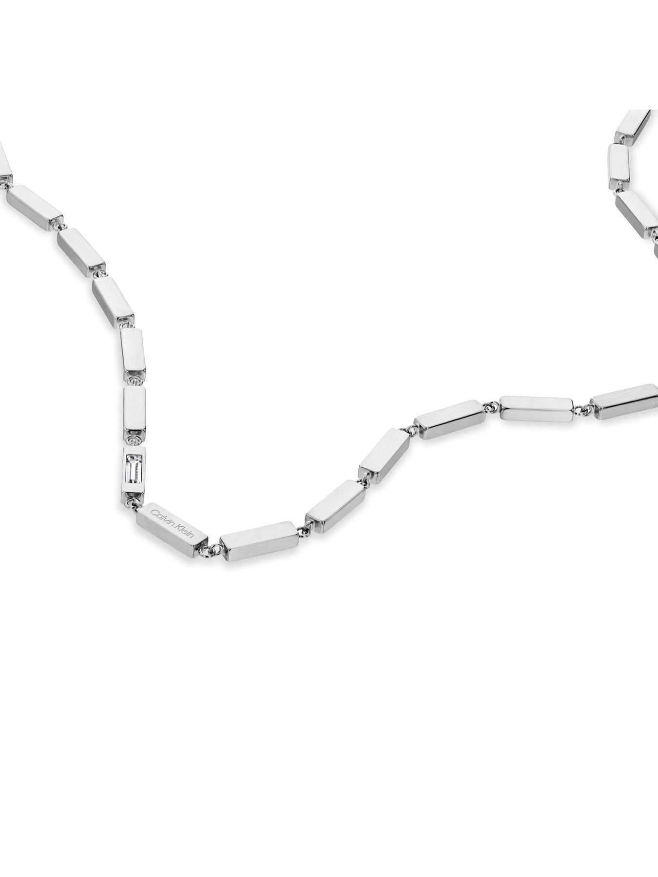 Image 2 of 6 of Calvin Klein Klein's Men's Ck Essential Links Stainless Steel Necklace - Silver