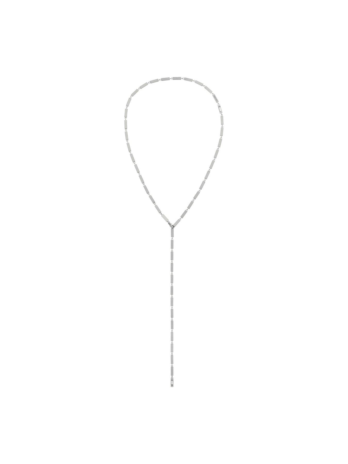 Image 3 of 6 of Calvin Klein Klein's Men's Ck Essential Links Stainless Steel Necklace - Silver