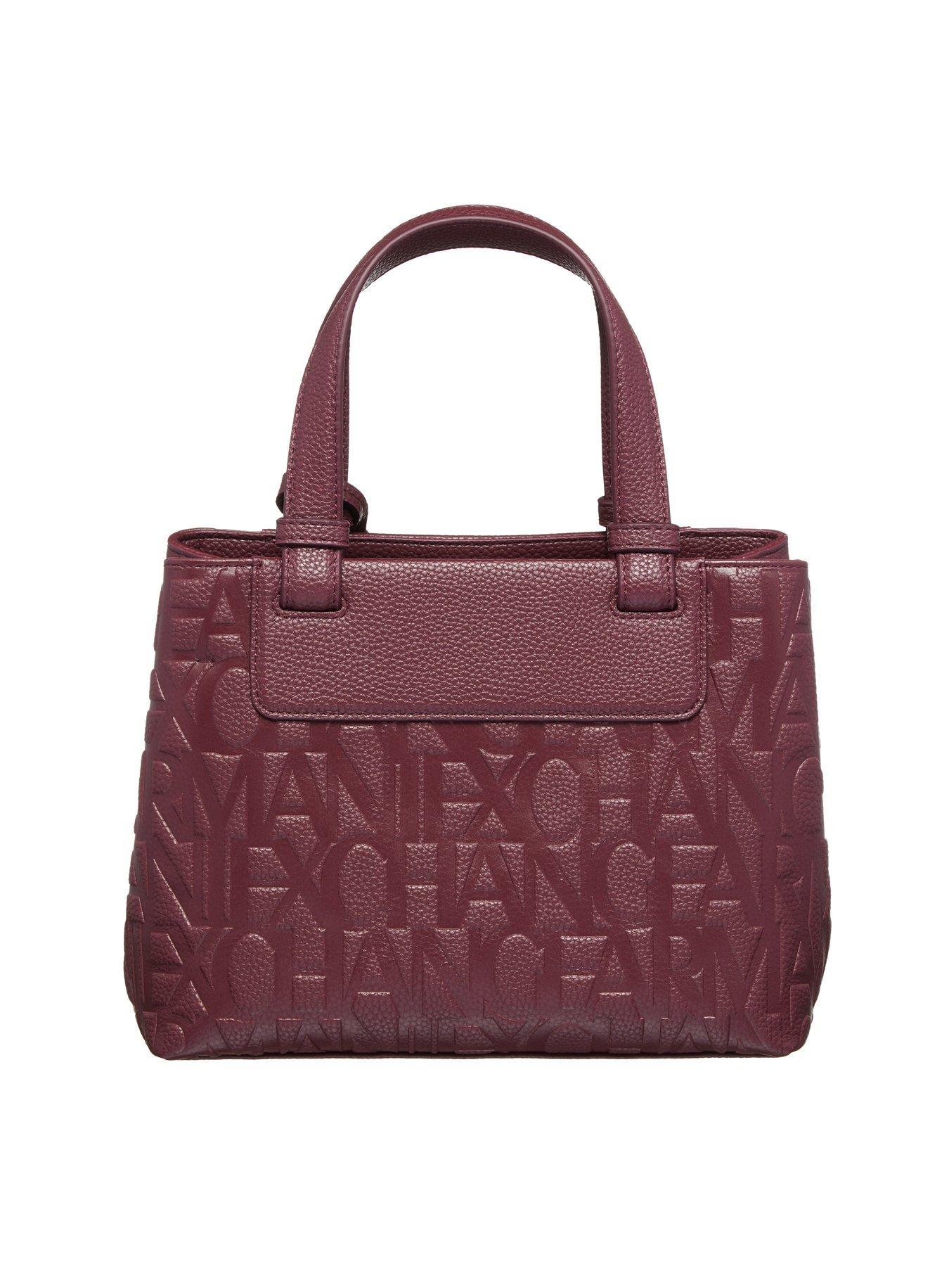 Image 4 of 5 of Armani Exchange Shopping Bag - Burgundy