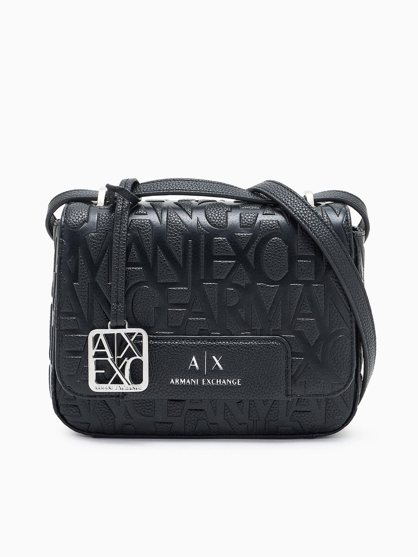 undefined All Over Logo Shoulder Bag - Black