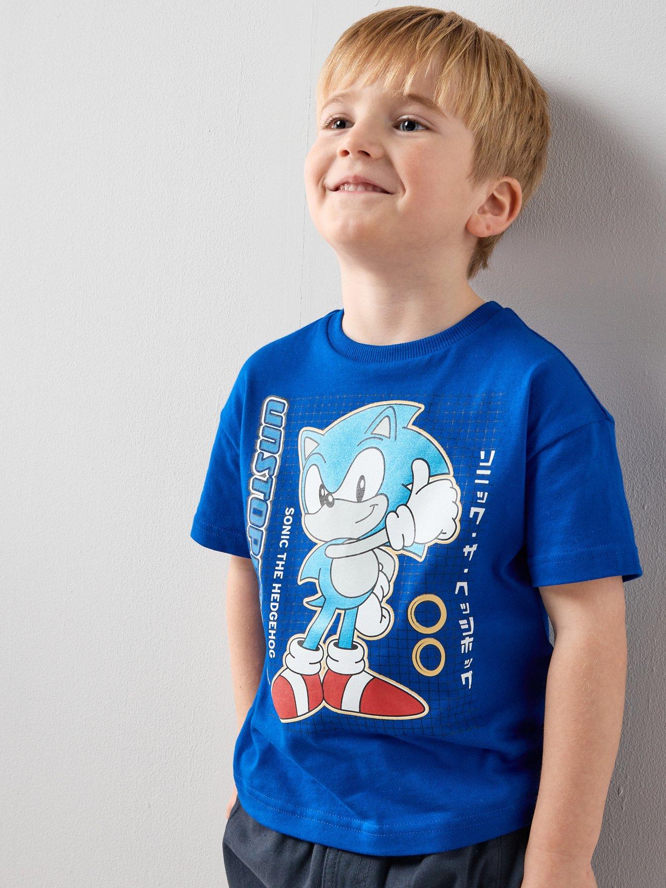 The Very Collection Sonic Unstoppable Short Sleeve T-Shirt - Blue