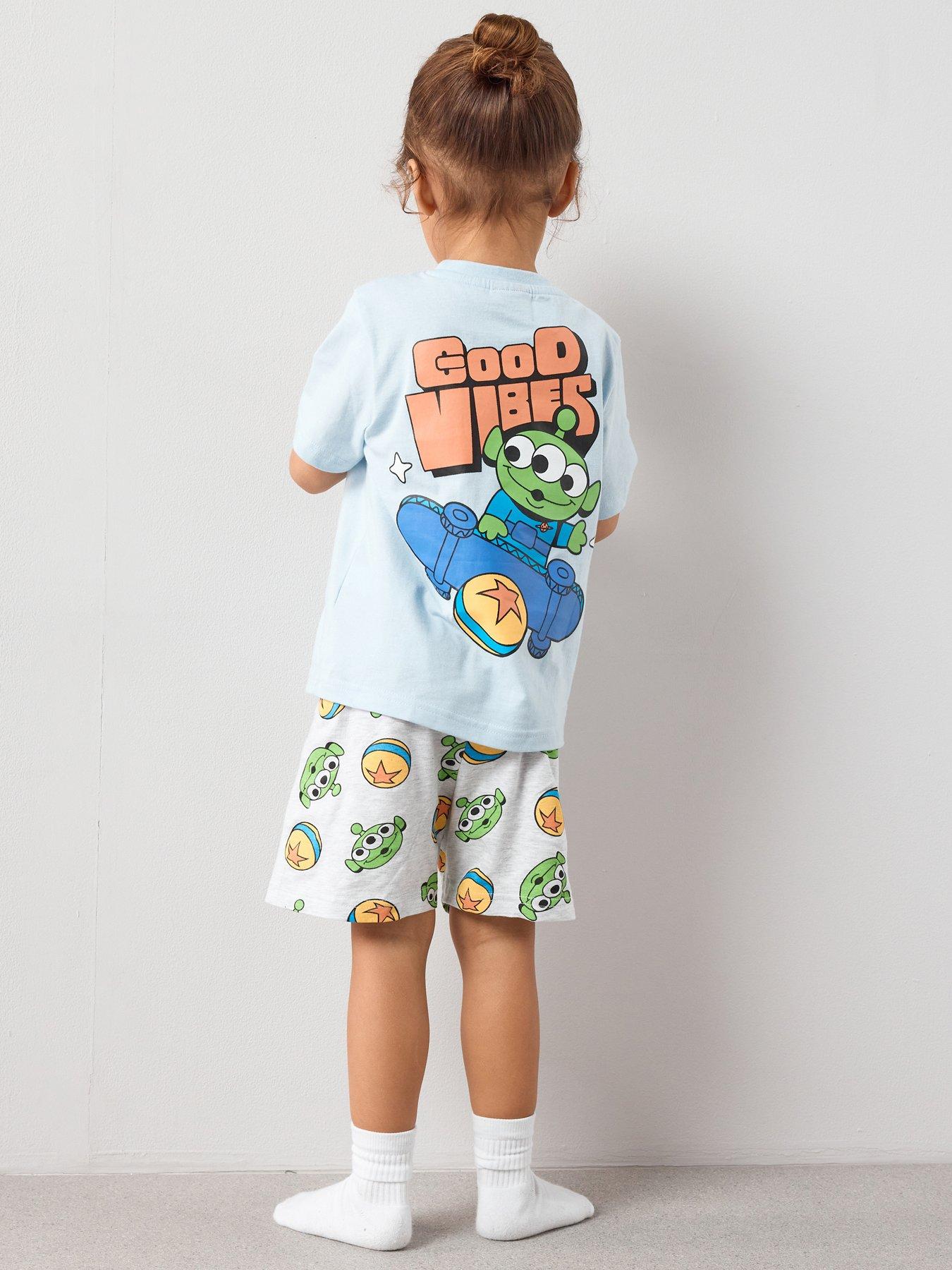 The Very Collection Toy Story Alien Good Vibes Shortie Pyjama - Blue