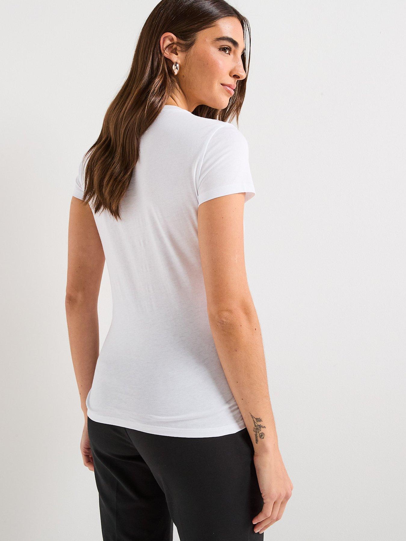 Image 2 of 6 of Armani Exchange T-Shirt - White