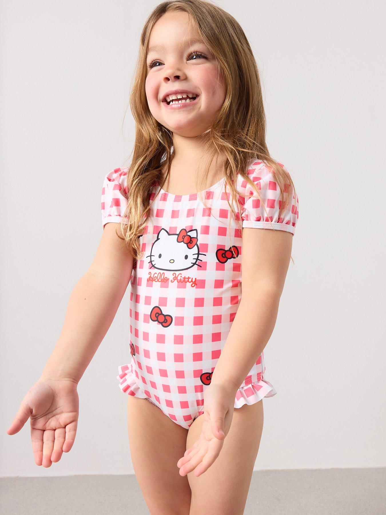 the-very-collection-hello-kitty-gingham-swimsuit-red