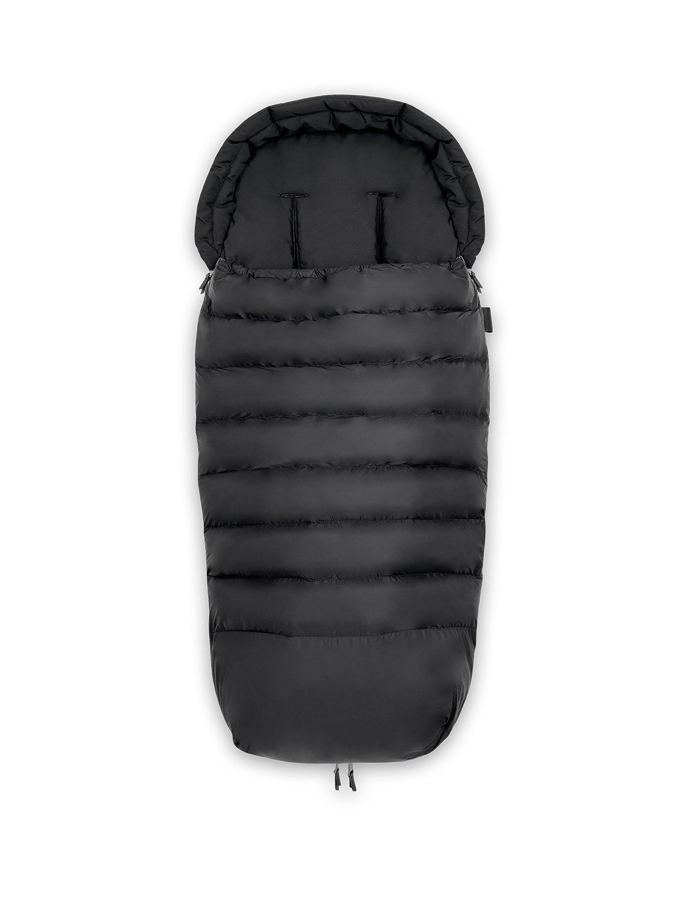 front image of silver-cross-stroller-footmuff