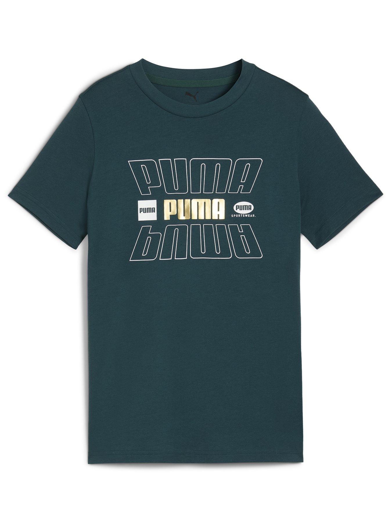 puma-junior-boys-logo-holiday-t-shirt-green