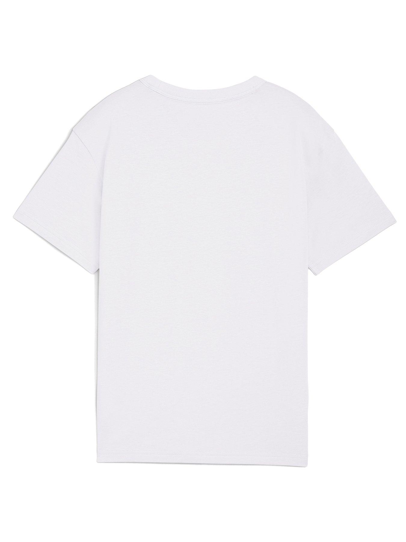 Image 2 of 2 of Puma Junior Girls Relaxed T-Shirt - White