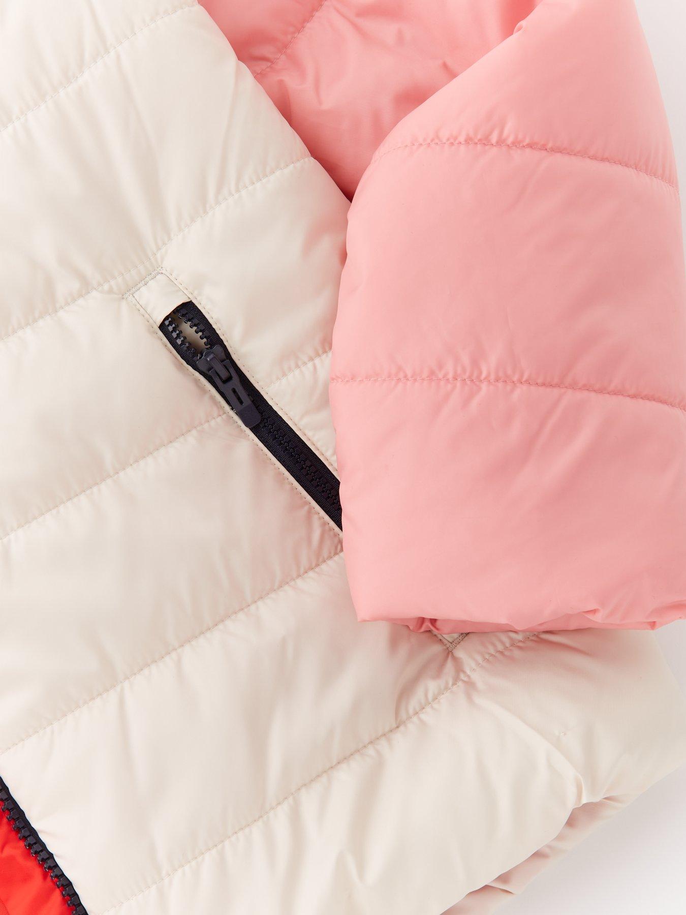  image of puma-junior-boys-hooded-padded-jacket-cream