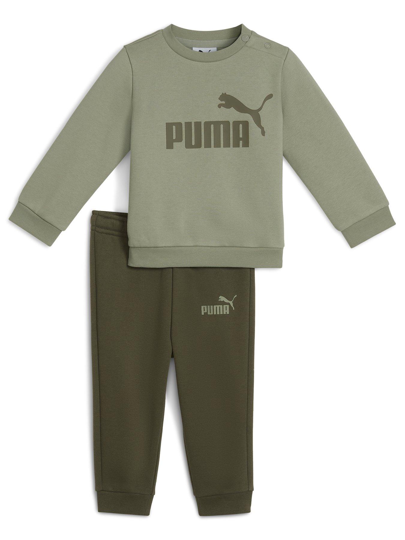Puma Infant Boys Minicats Ess Crew Set Fl Inf - Green