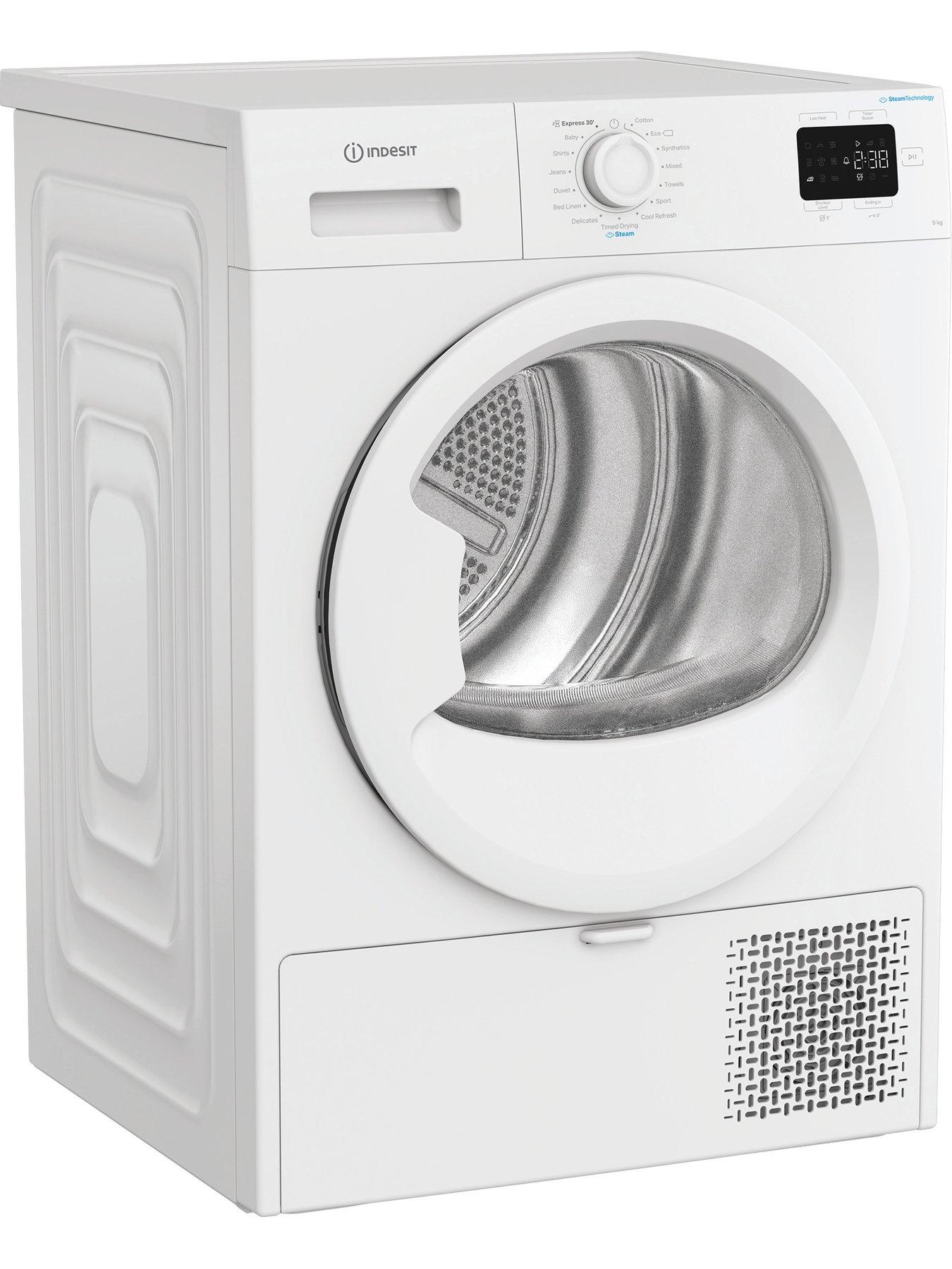  image of indesit-c-yd-92d-ww-uk-9kg-heat-pump-tumble-dryer-with-steam-technology-white