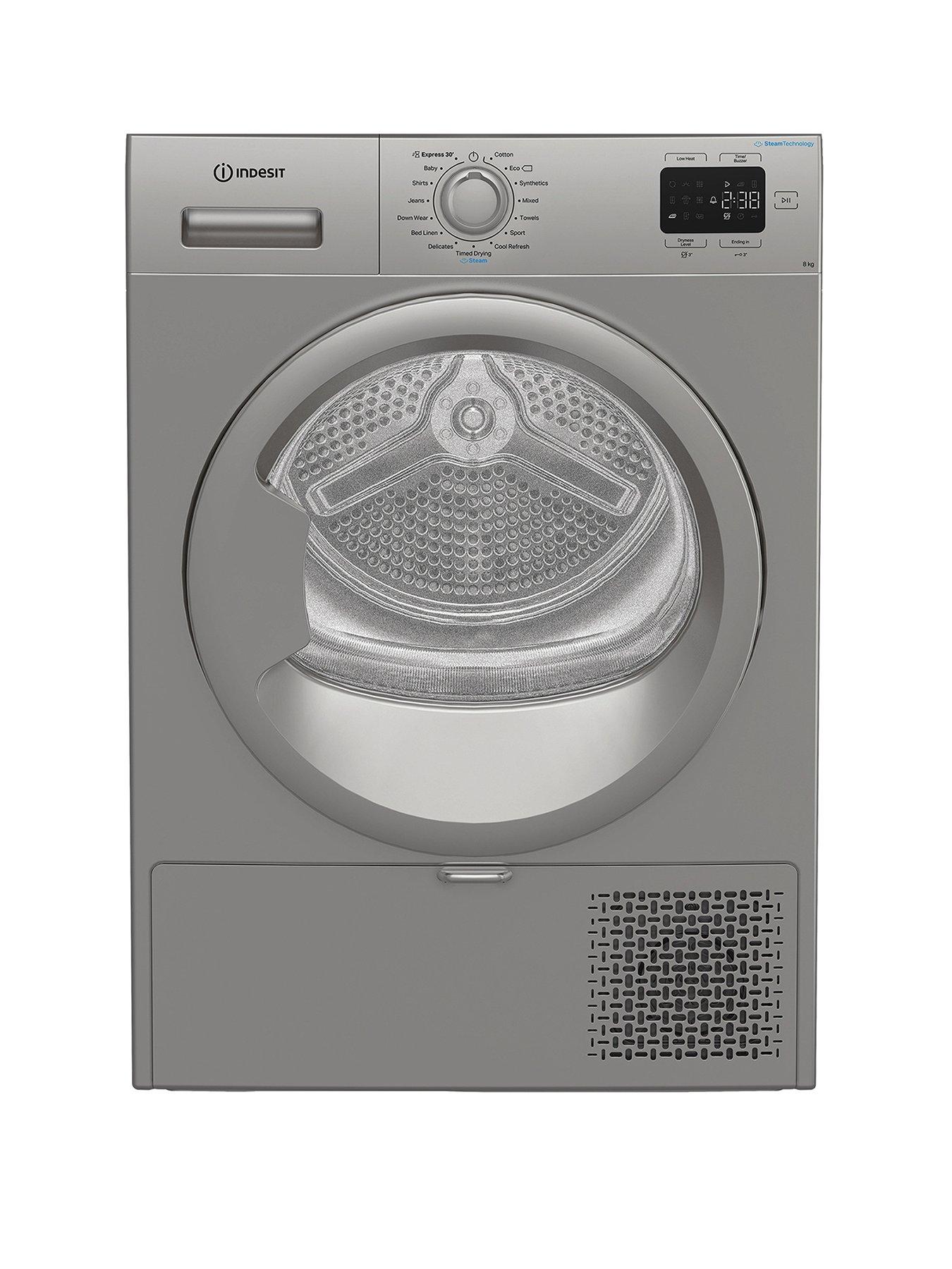Indesit C YSD 82D SS UK 8KG Heat Pump Tumble Dryer with Steam Technology - Silver