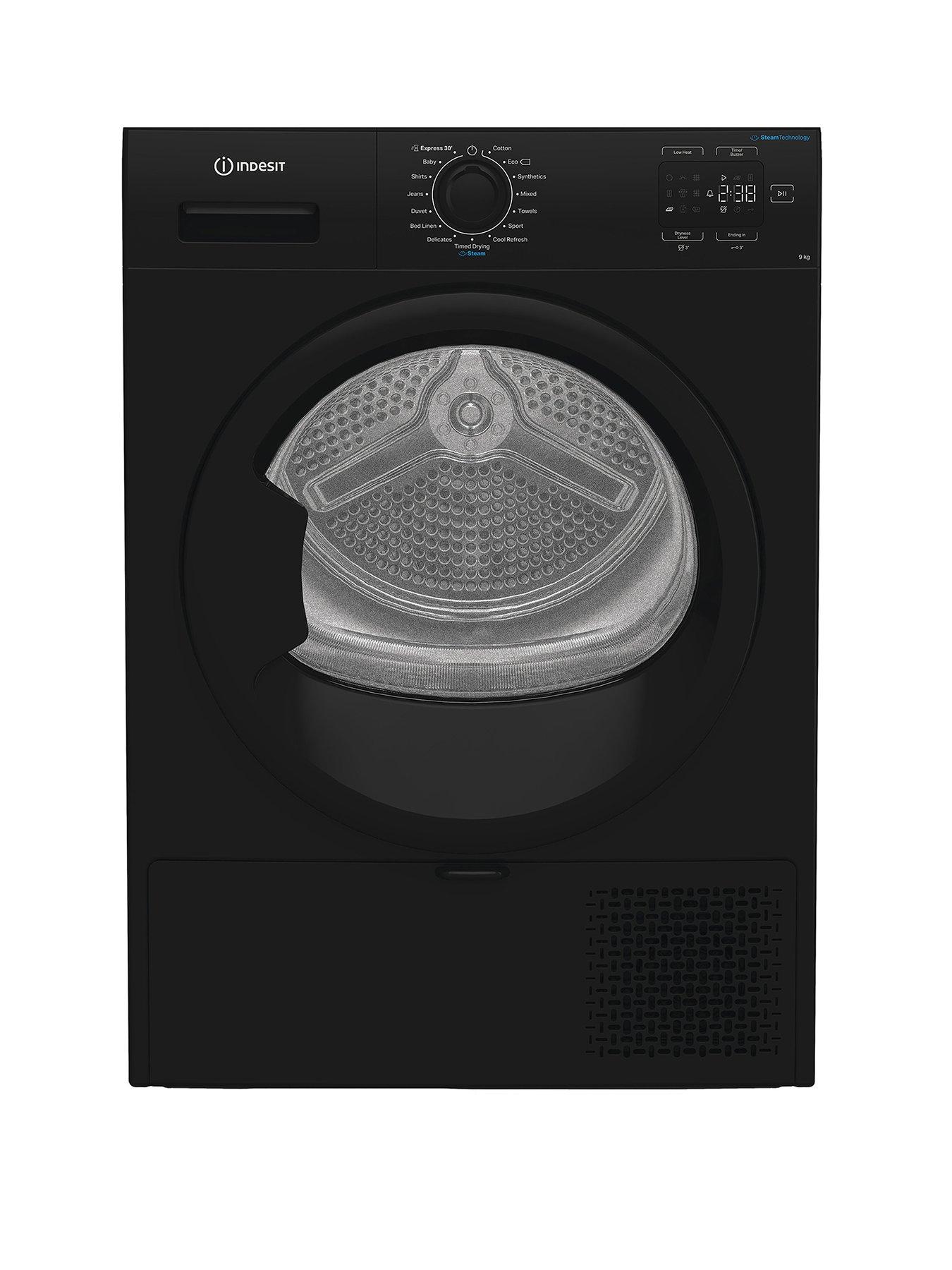 indesit-c-yd-92d-bb-uk-9kg-heat-pump-tumble-dryer-with-steam-technology-black