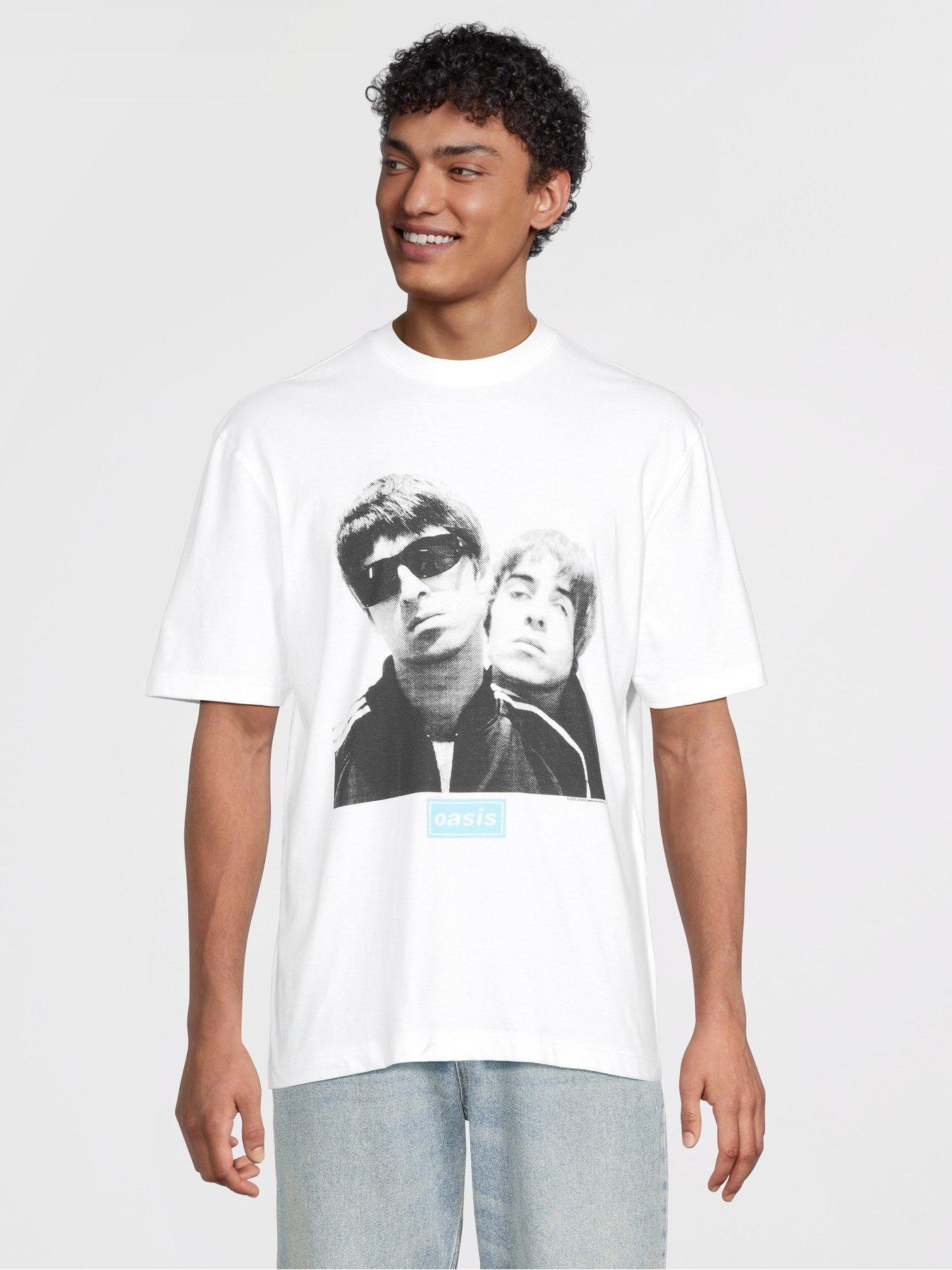  image of river-island-oasis-graphic-t-shirt-white