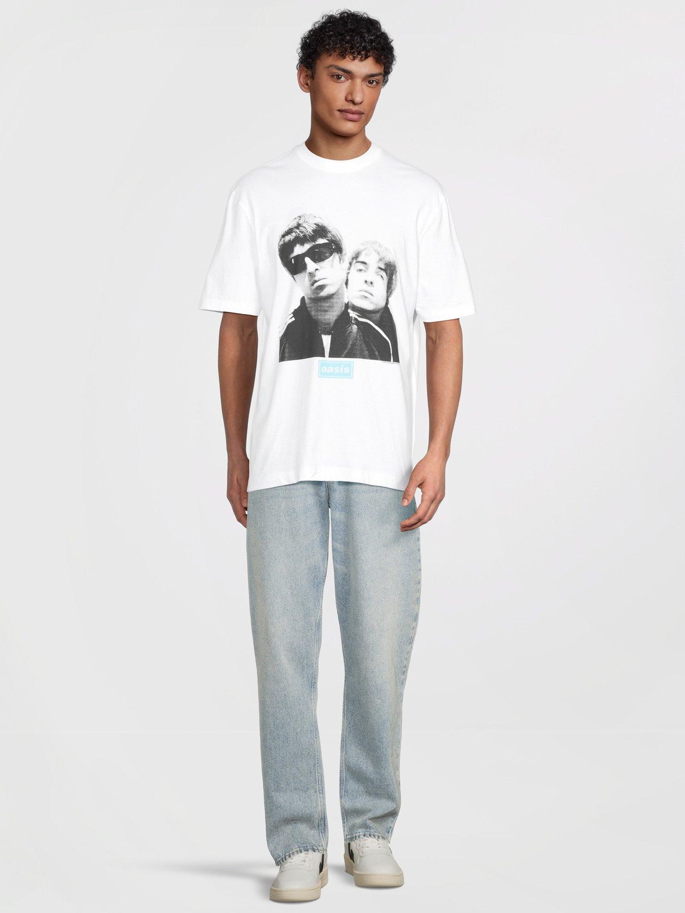  image of river-island-oasis-graphic-t-shirt-white