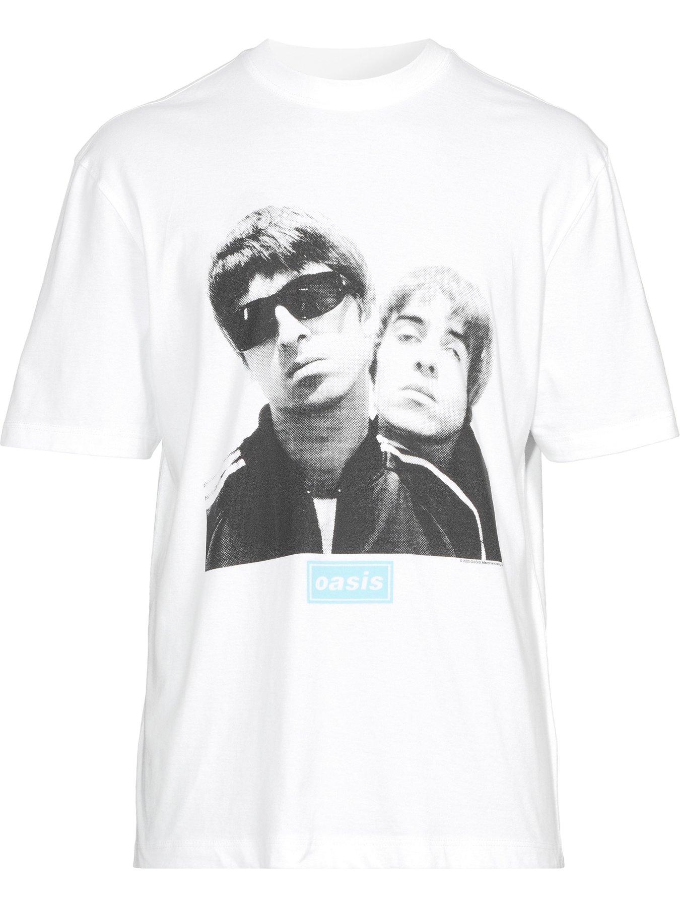  image of river-island-oasis-graphic-t-shirt-white