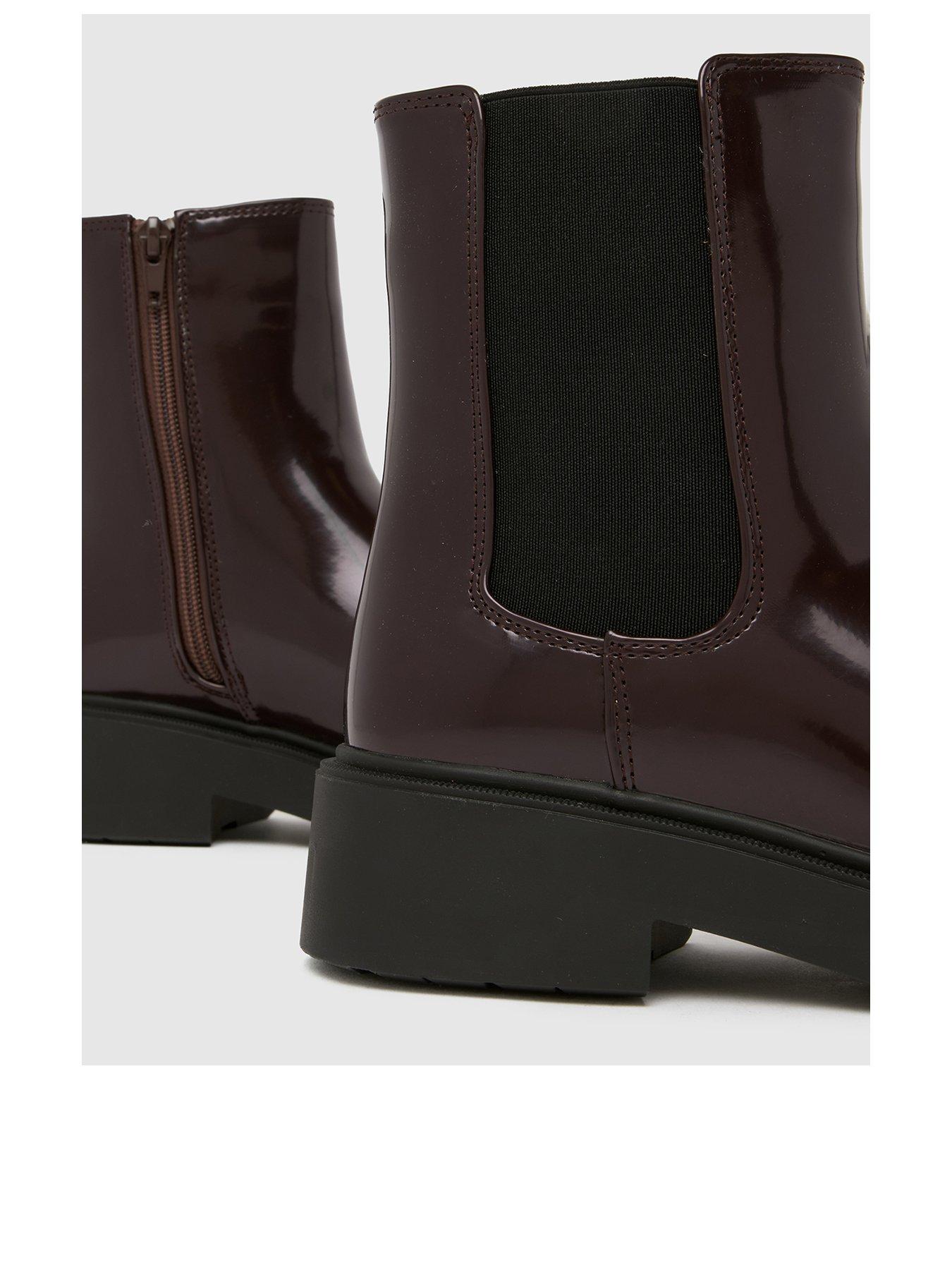 Image 3 of 4 of Schuh Wide Fit Amia Ankle Boot - Burgundy