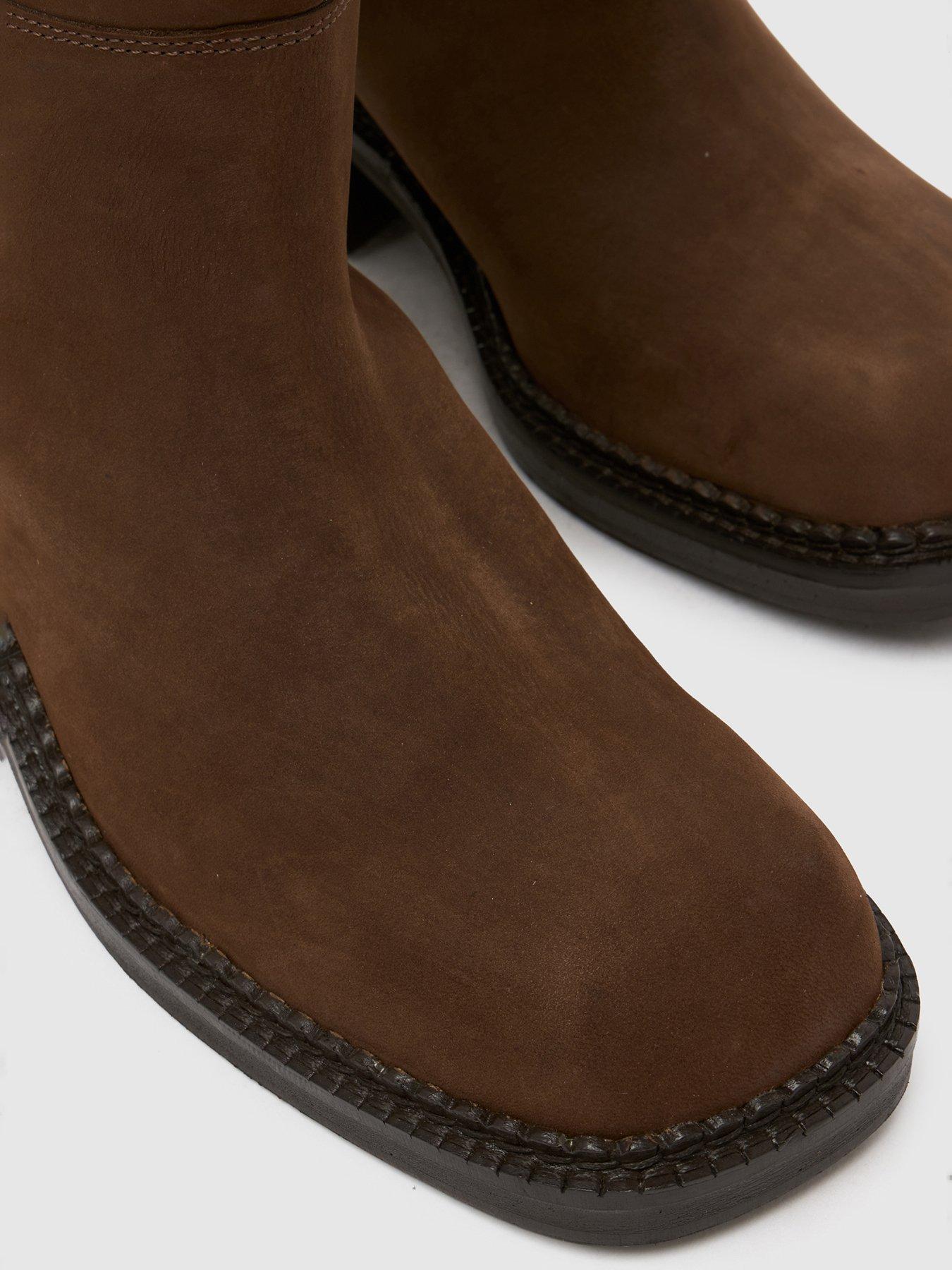 Schuh Doria Chunky Pull On Suede Boot Brown Littlewoods