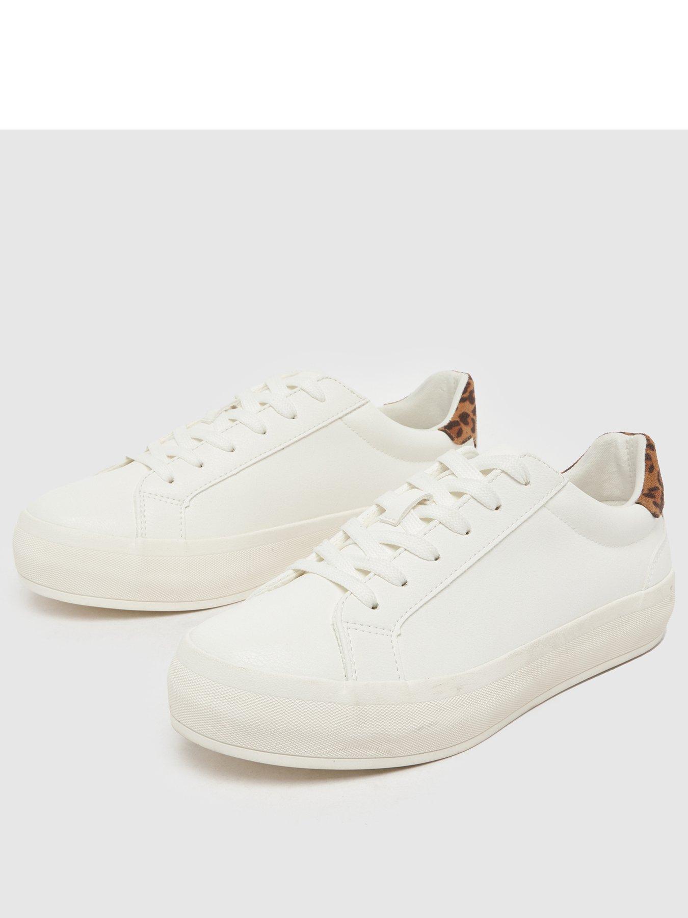Image 3 of 4 of Schuh Mariella Lace Up Trainer - White