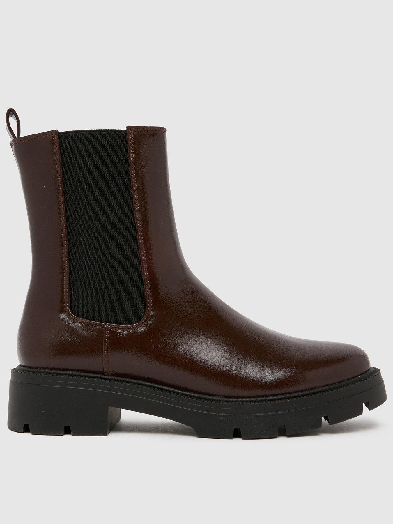 front image of schuh-abbie-chelsea-boot-brown