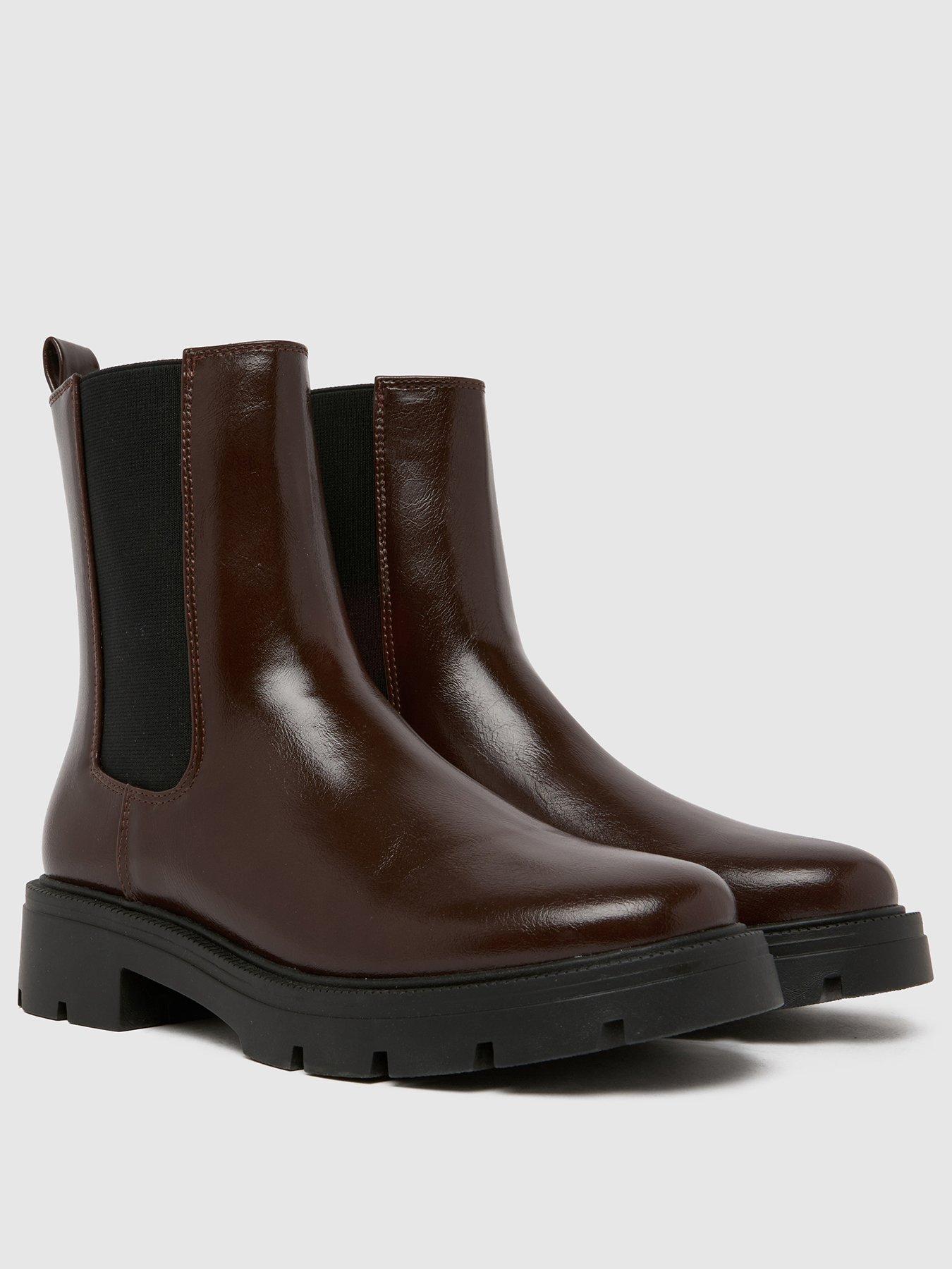  image of schuh-abbie-chelsea-boot-brown