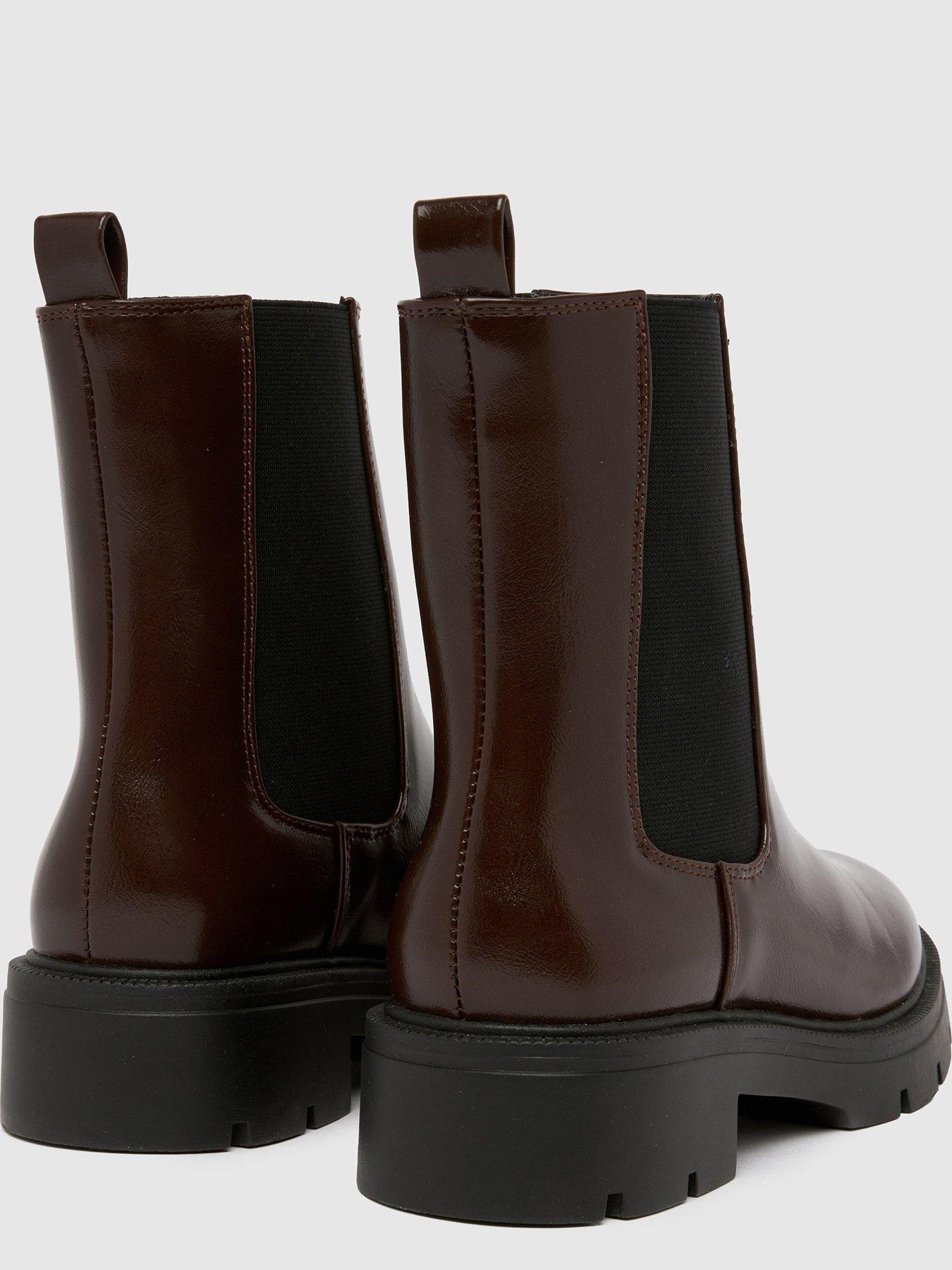  image of schuh-abbie-chelsea-boot-brown