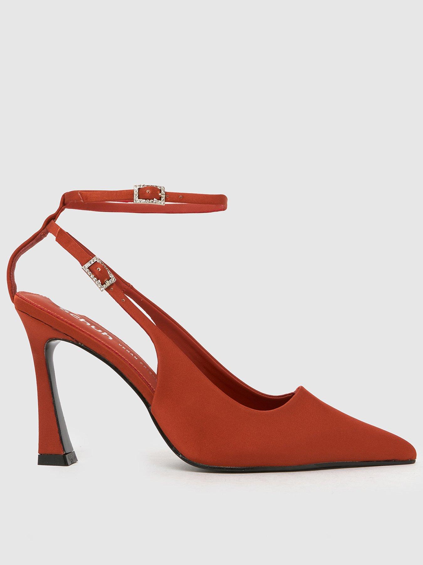 Schuh Sunday Embellished Buckle Court - Orange