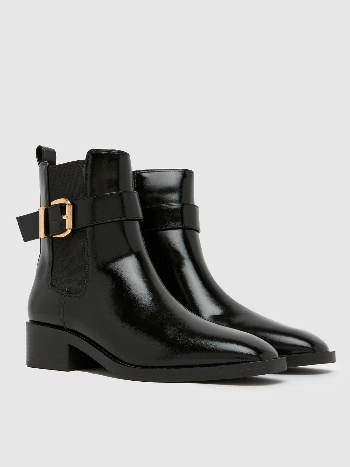 Image 2 of 4 of Schuh Cadie Buckle Boot - Black