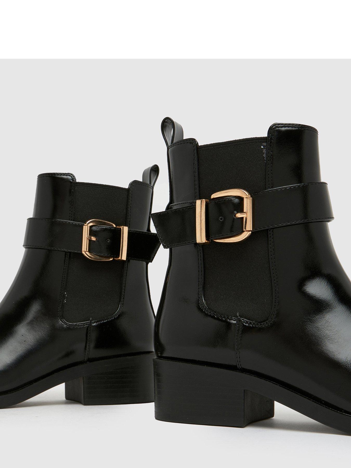 Image 4 of 4 of Schuh Cadie Buckle Boot - Black