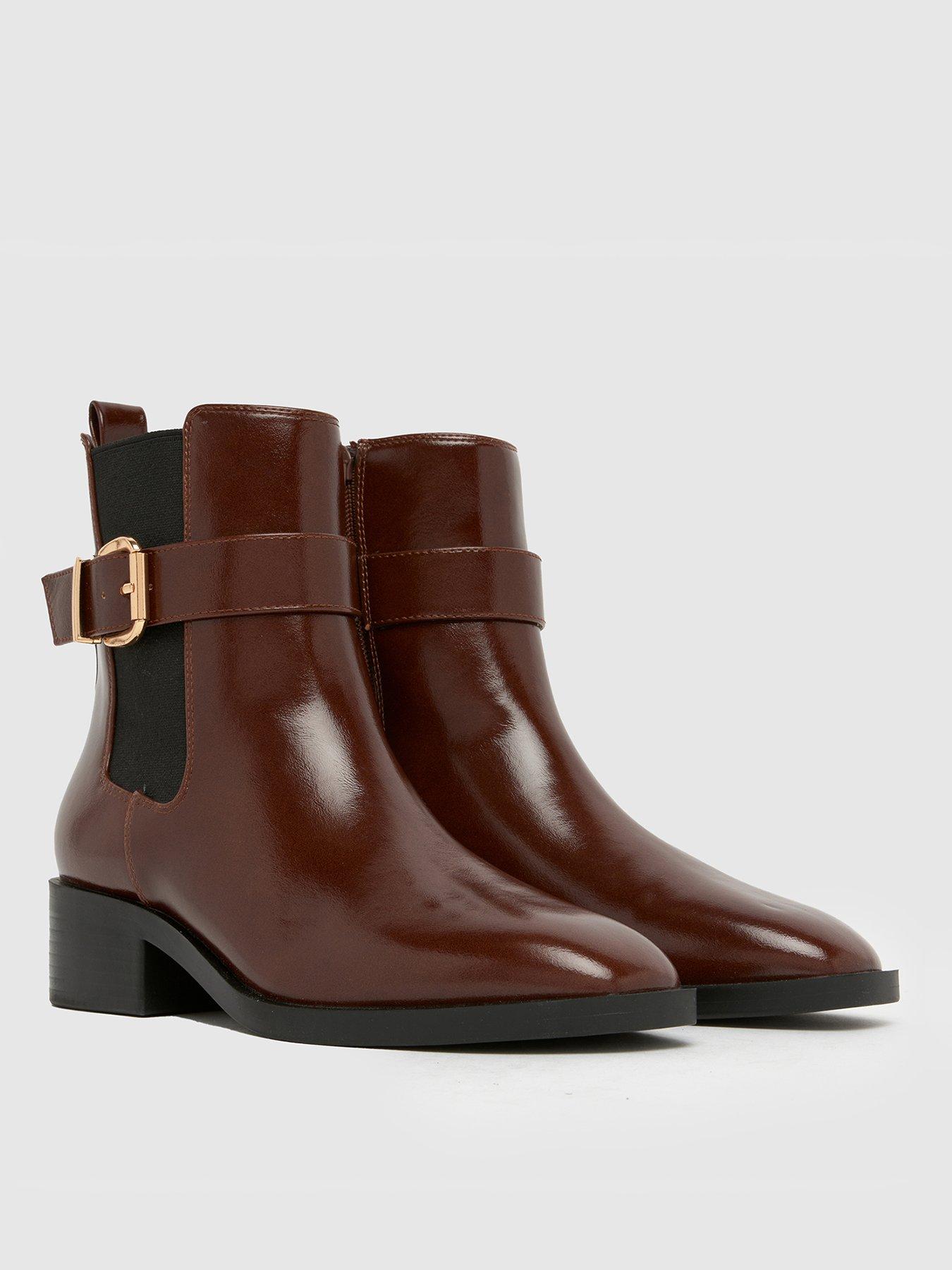 Image 2 of 4 of Schuh Cadie Buckle Boot - Brown