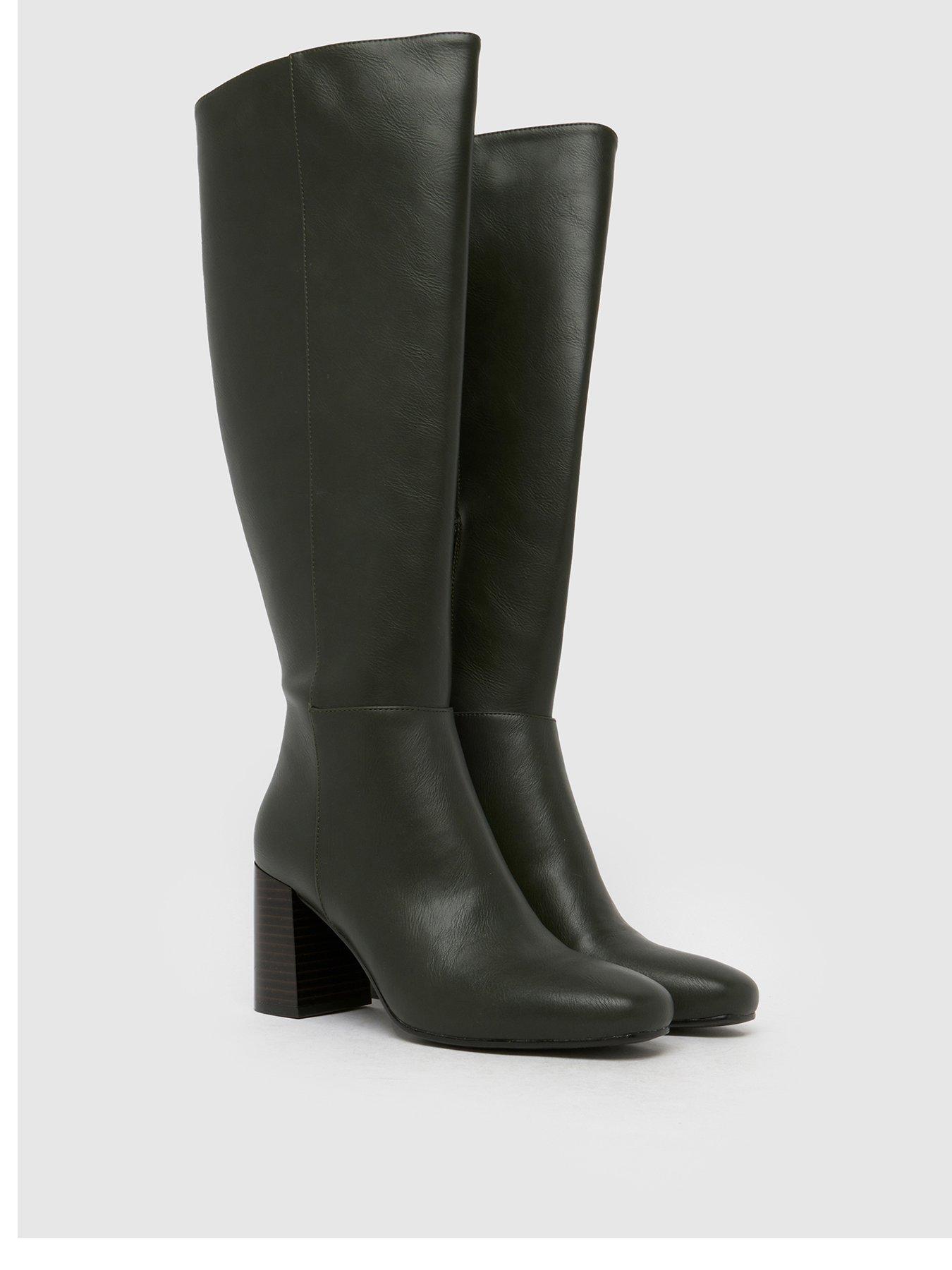 Image 2 of 4 of Schuh Devin Knee High Boot - Green