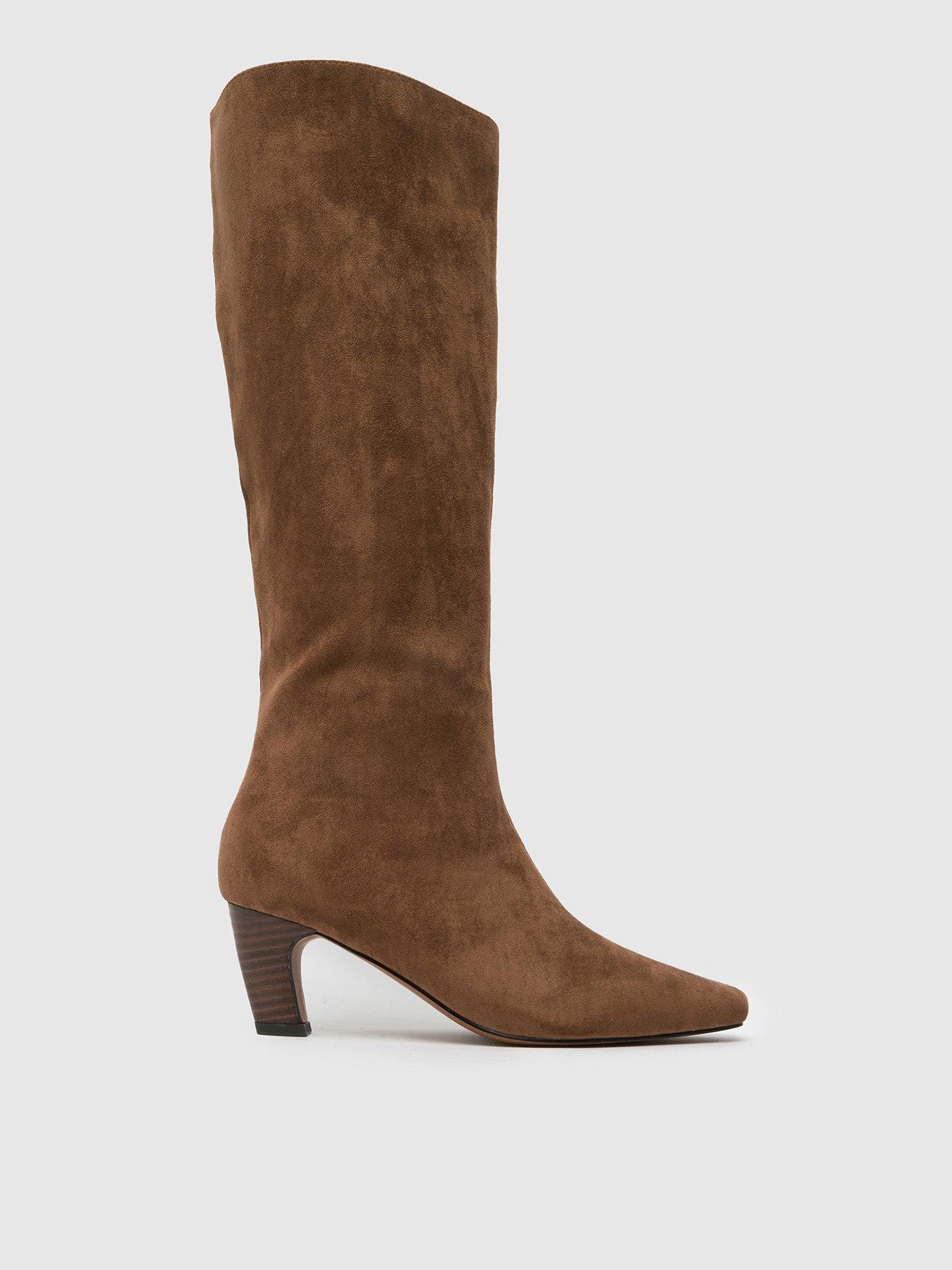 undefined Delia Knee High Boot - Taupe