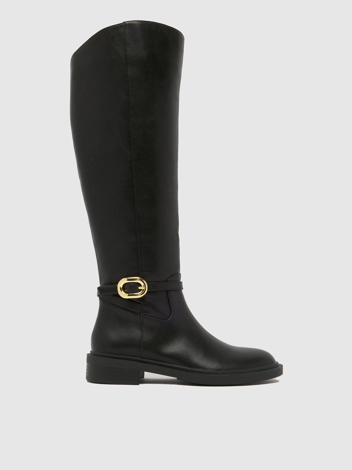  image of schuh-dory-riding-boots-black