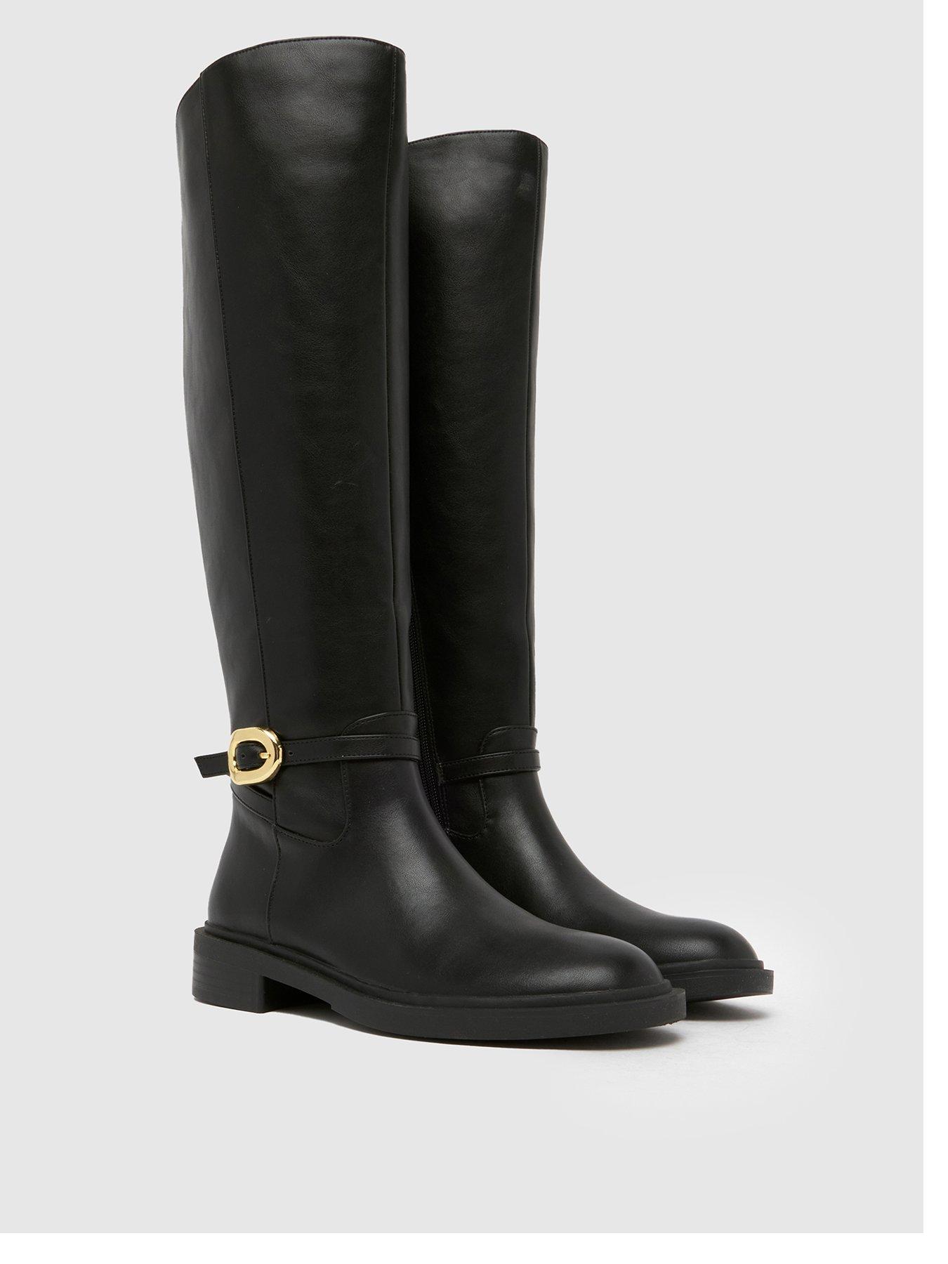 stillFront image of schuh-dory-riding-boots-black