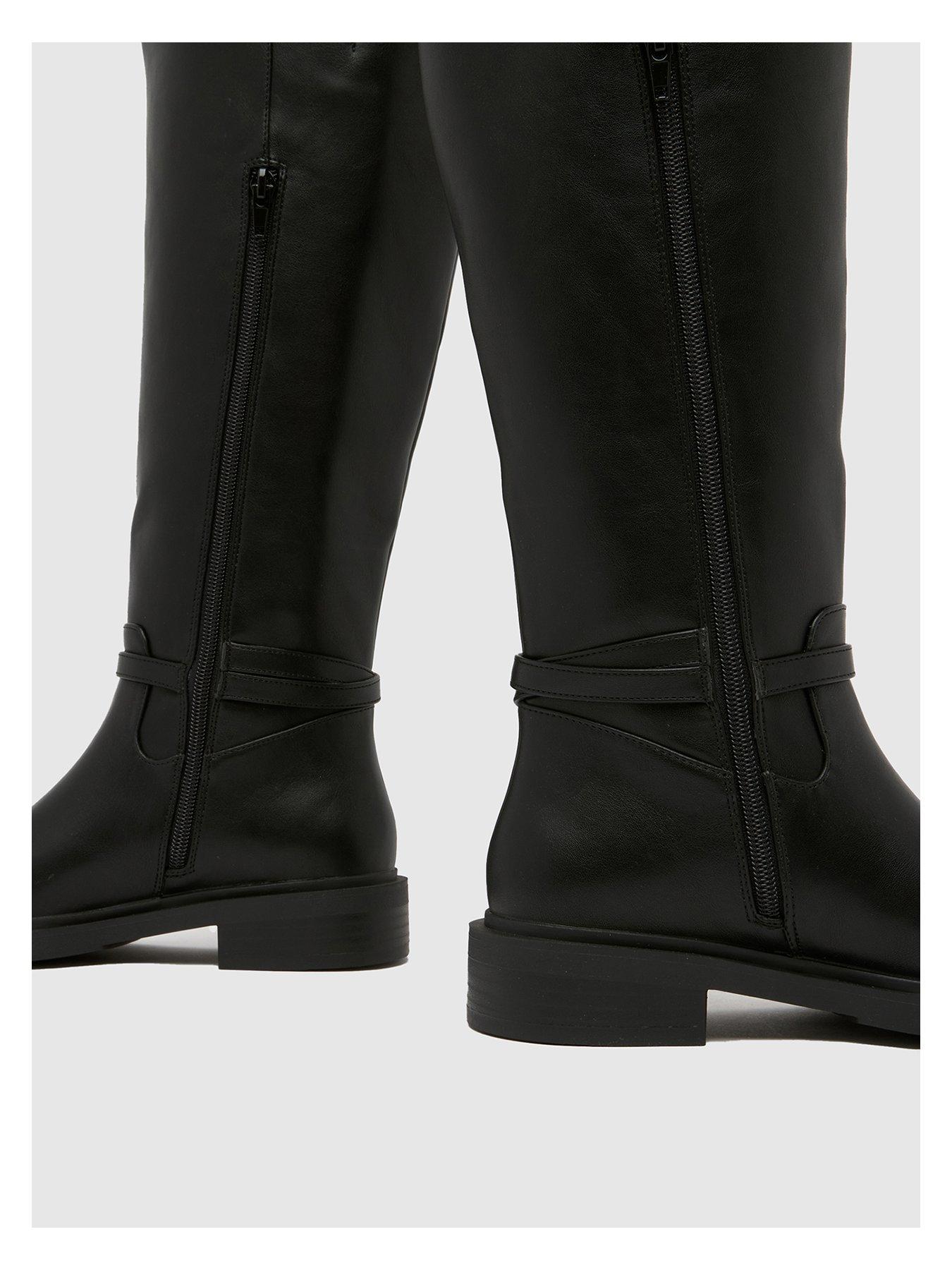  image of schuh-dory-riding-boots-black