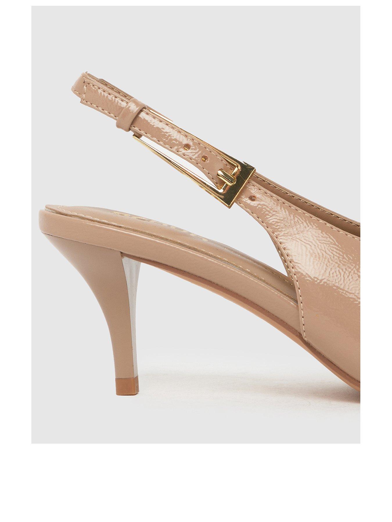 Image 2 of 4 of Schuh Sage Kitten Heel Buckle Point - Taupe
