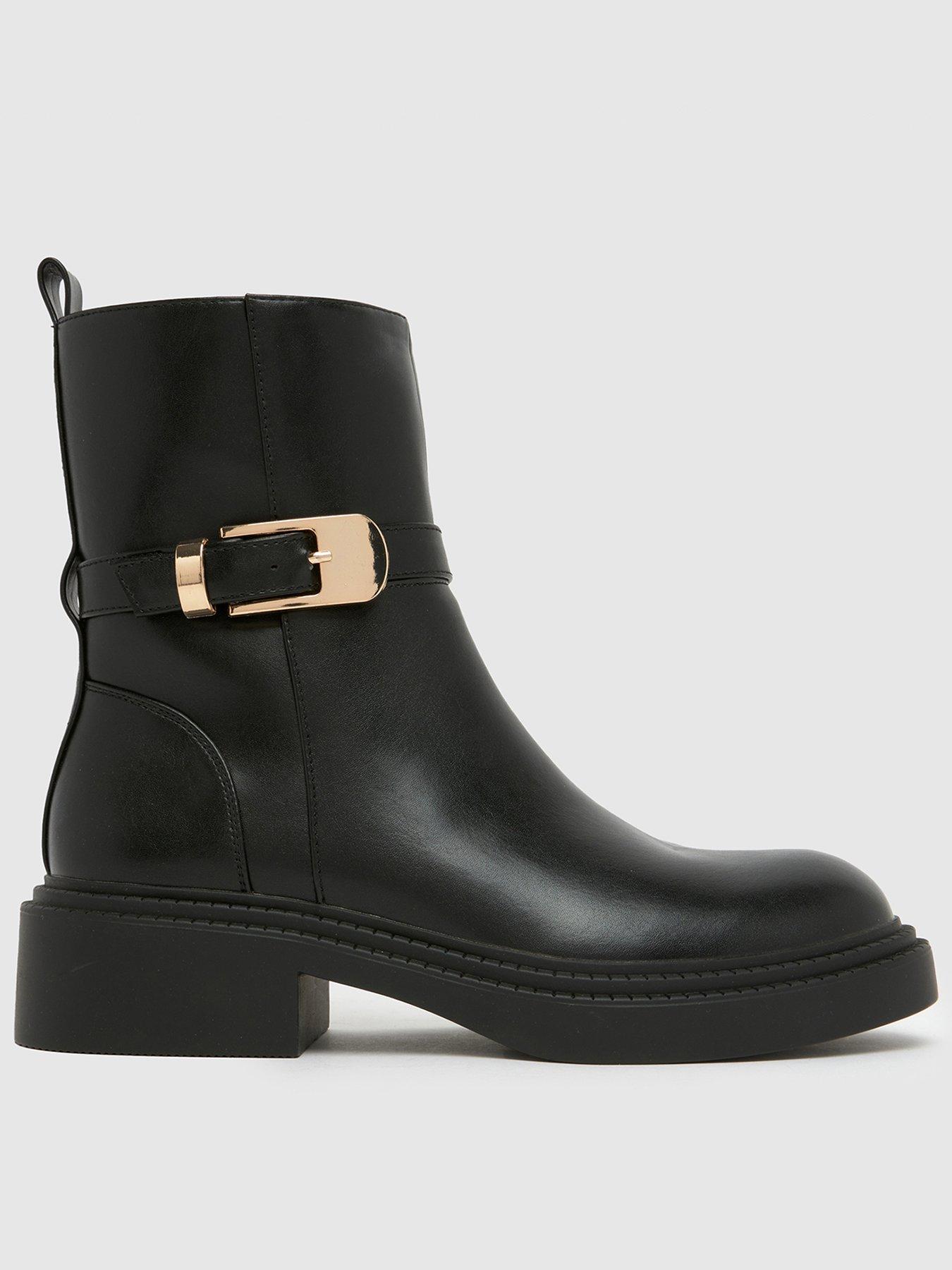 Schuh Courtney Buckle Boot - Black