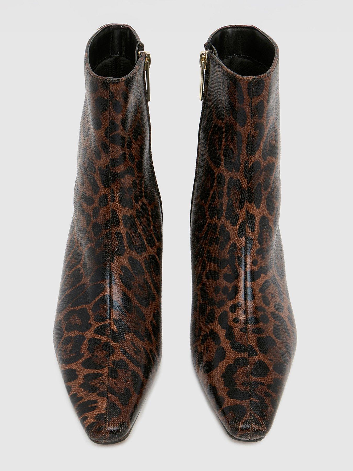 Image 3 of 3 of Schuh Bexley Kitten Heel Boot - Brown Multi