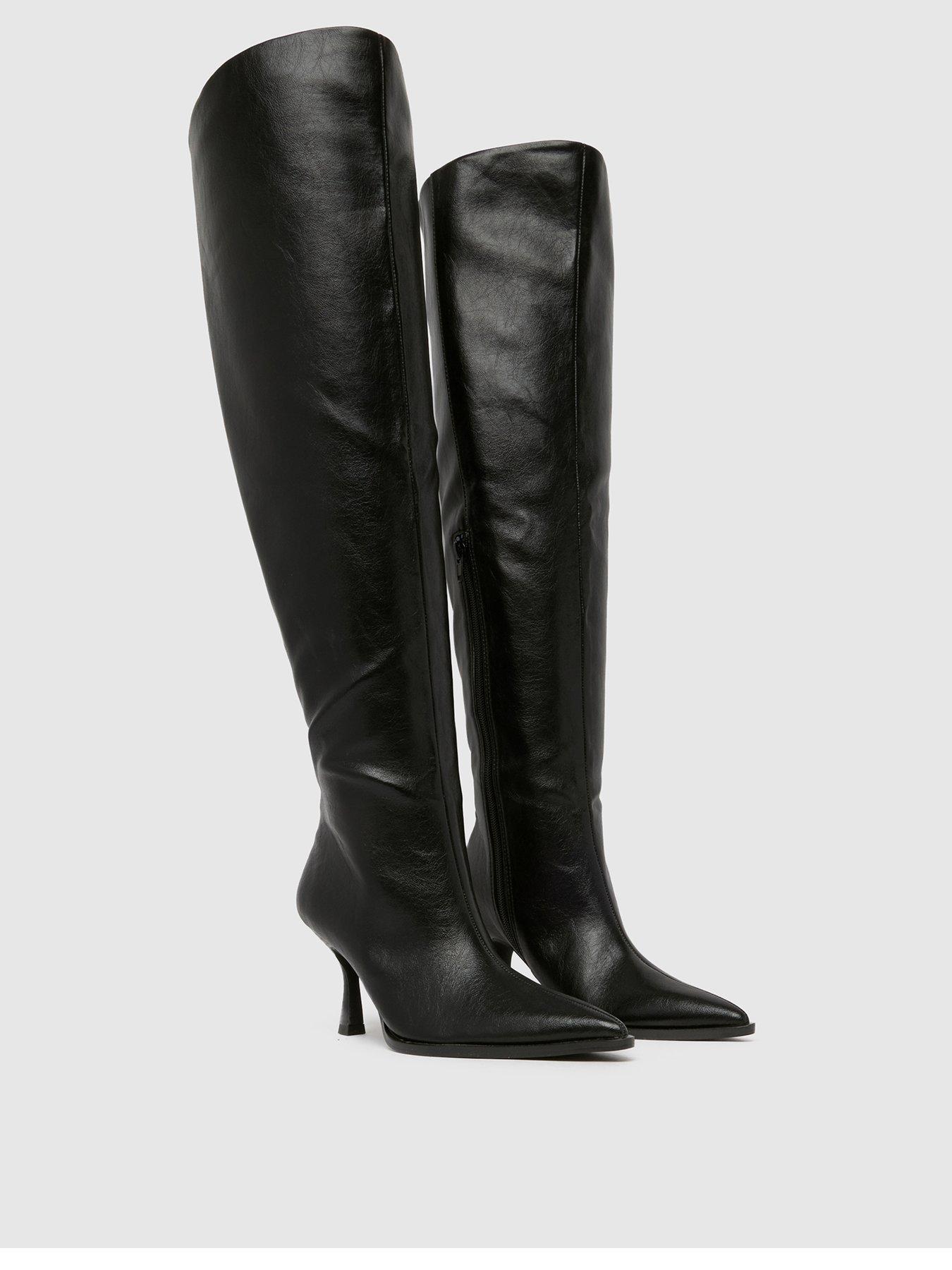  image of schuh-diamond-over-the-knee-boot-black