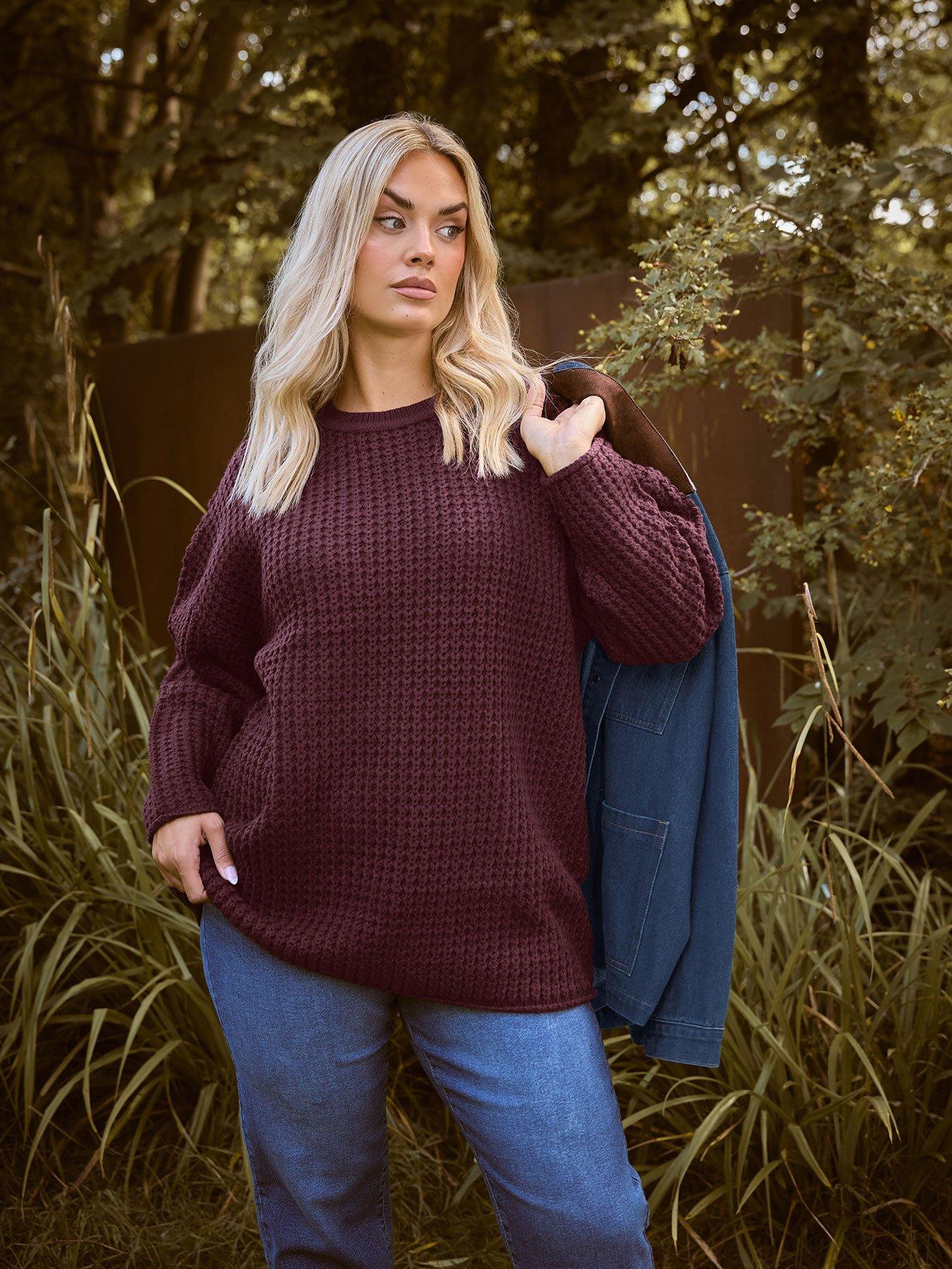 undefined Curve Waffle Jumper - Red