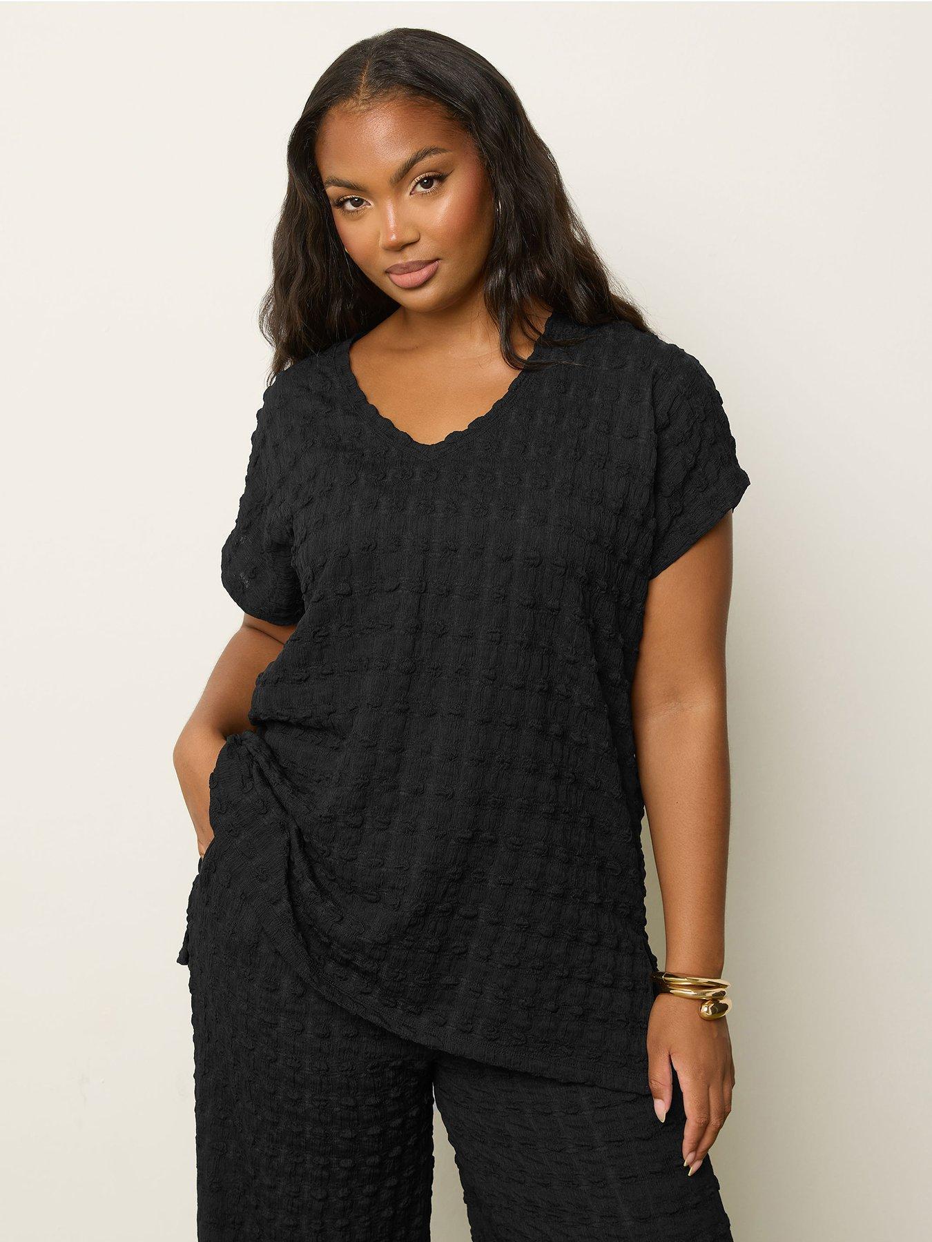 undefined Curve Grown On Sleeve T-Shirt - Black