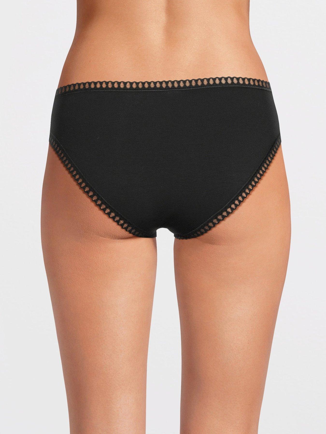 Image 3 of 4 of Sloggi Go Crush High Leg 3 Pack Briefs - Black