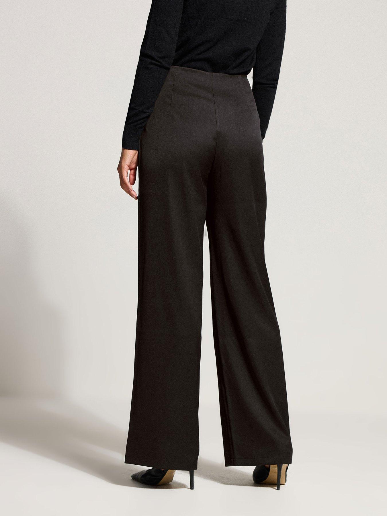 Image 2 of 4 of Long Tall Sally Military Button Trouser 34" - Black
