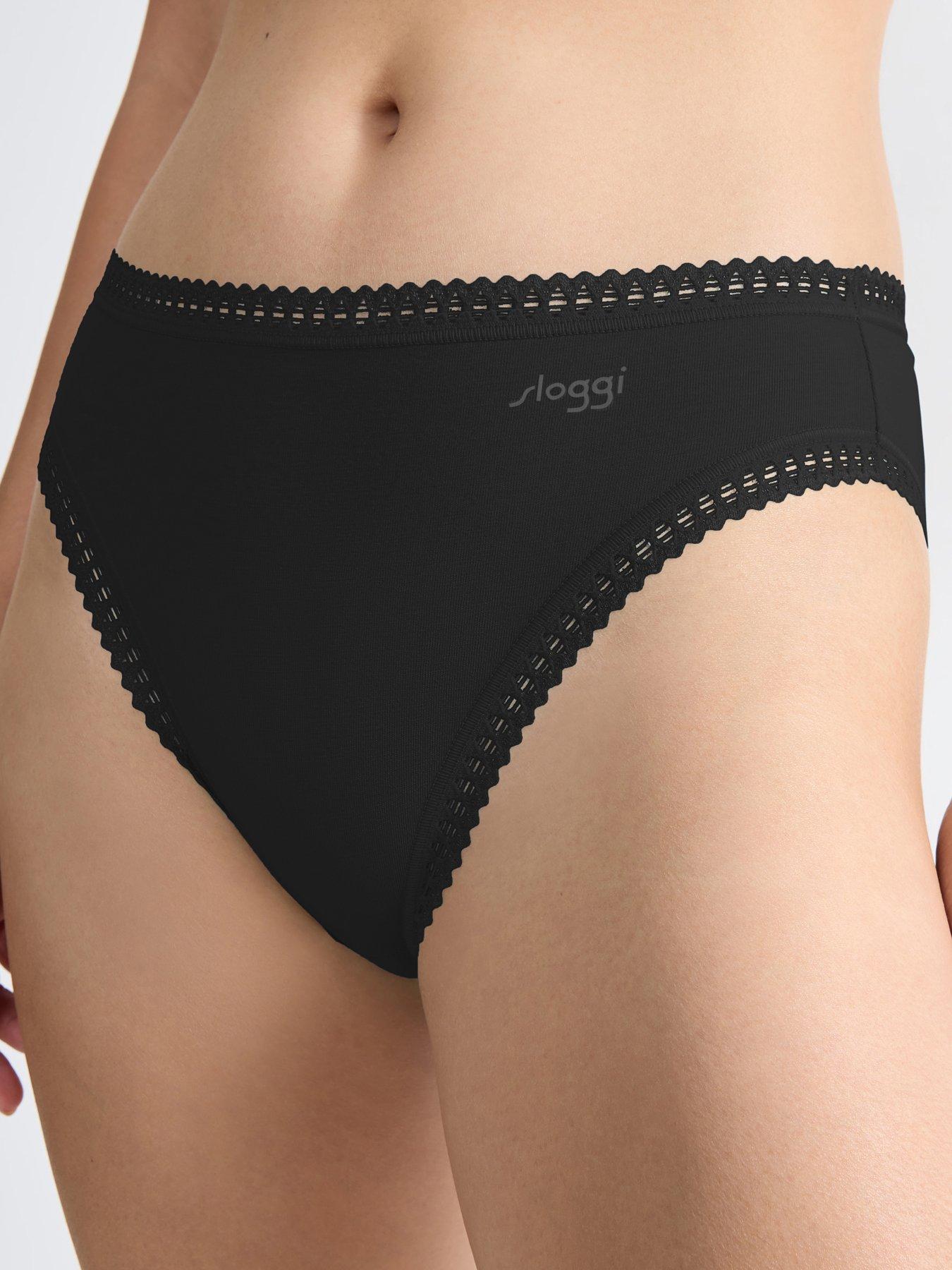  image of sloggi-basic-maxi-6-pack--blacknavylilac-multi