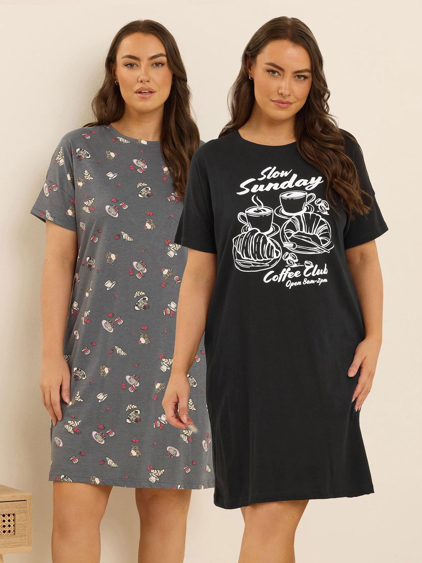 undefined Curve 2 Pack Coffee Club Sleeptee