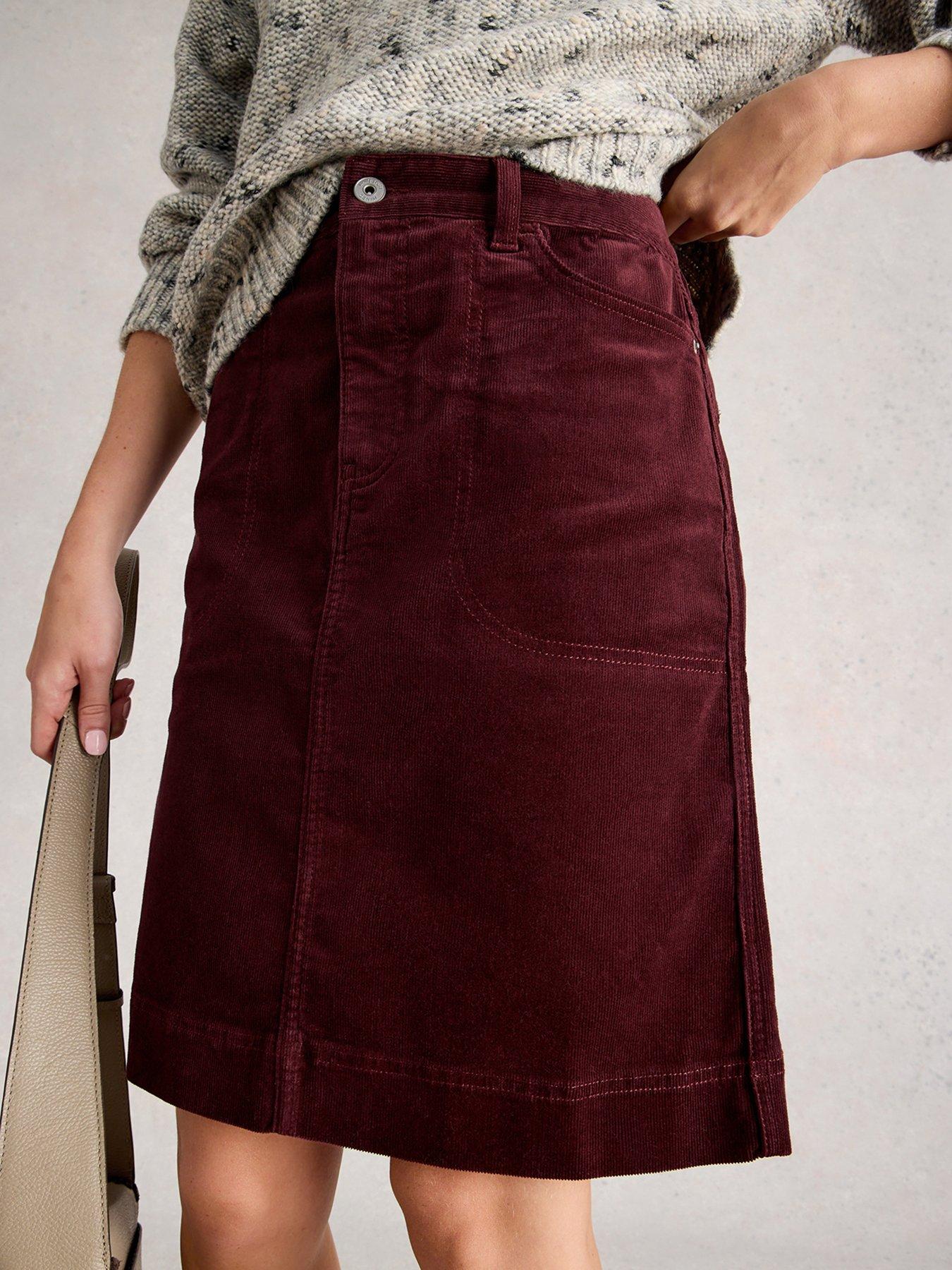 undefined Marie Cord Skirt - Purple