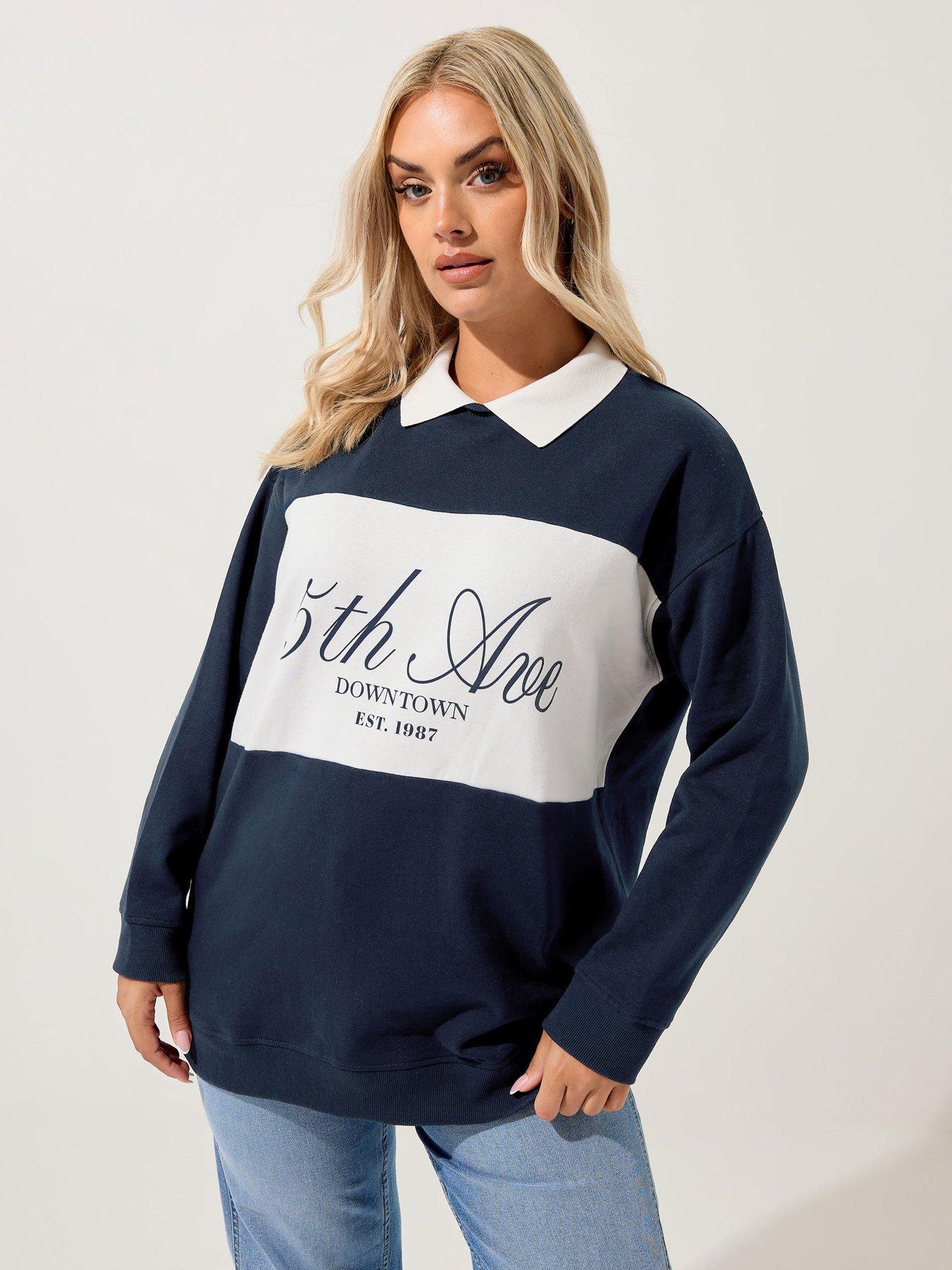 undefined Curve 5th Avenue Rugby Top - Blue